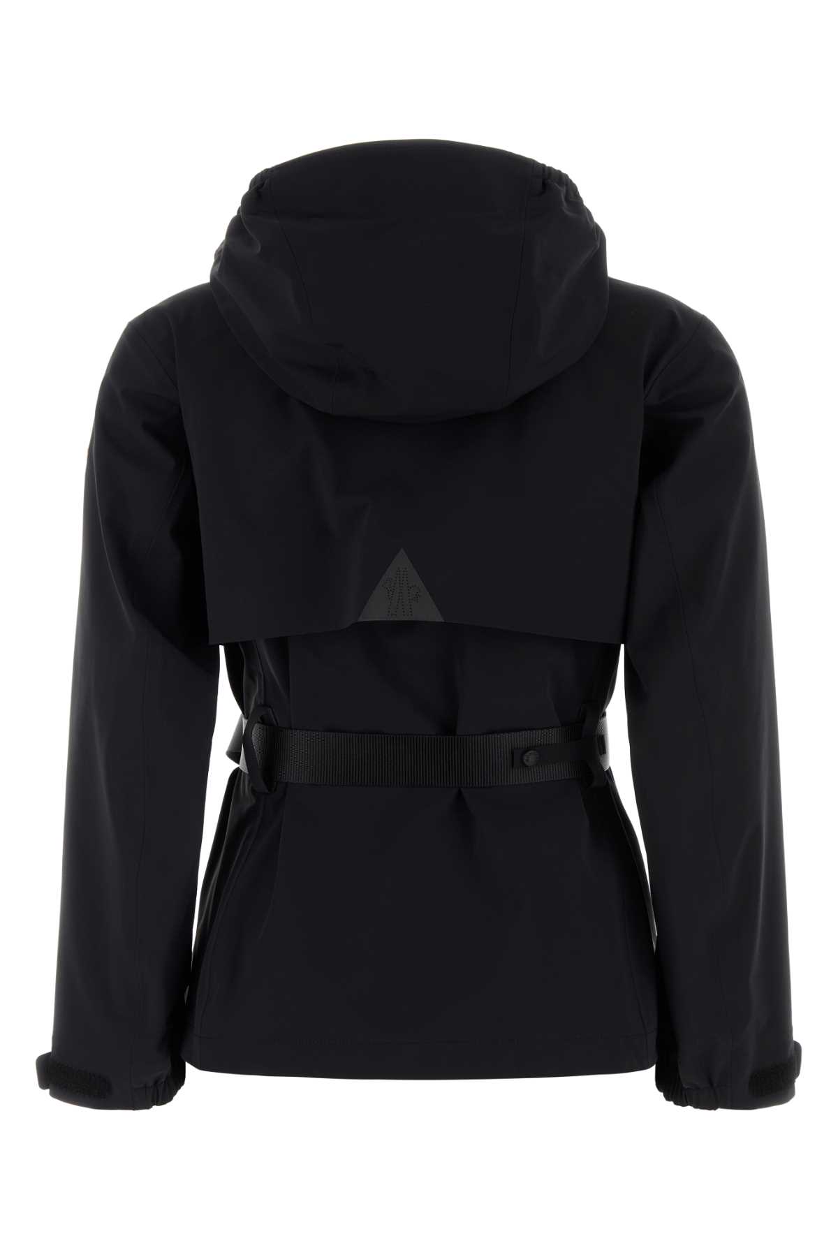 Moncler Stretch Nylon Jacket Adjustable Belt In 999