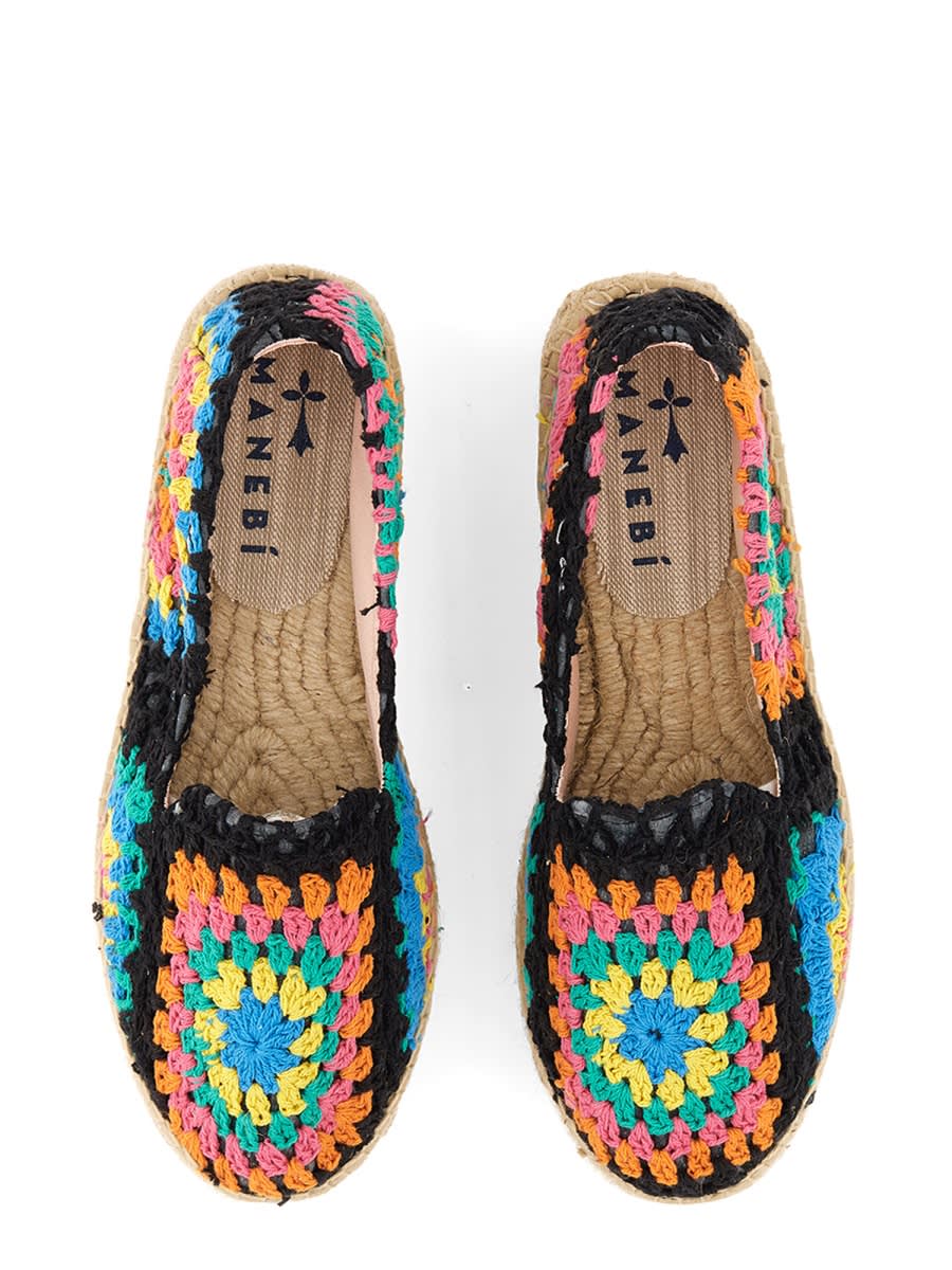 Manebi Espadrille Double Sun In Multi