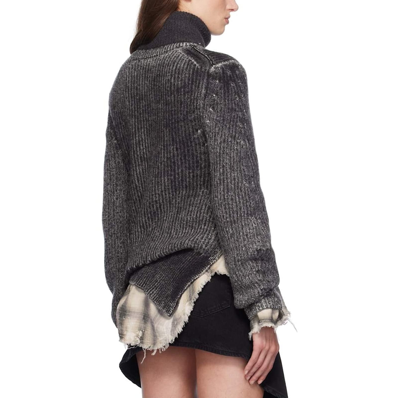 Acne Studios Wool Blend Turtleneck In Black