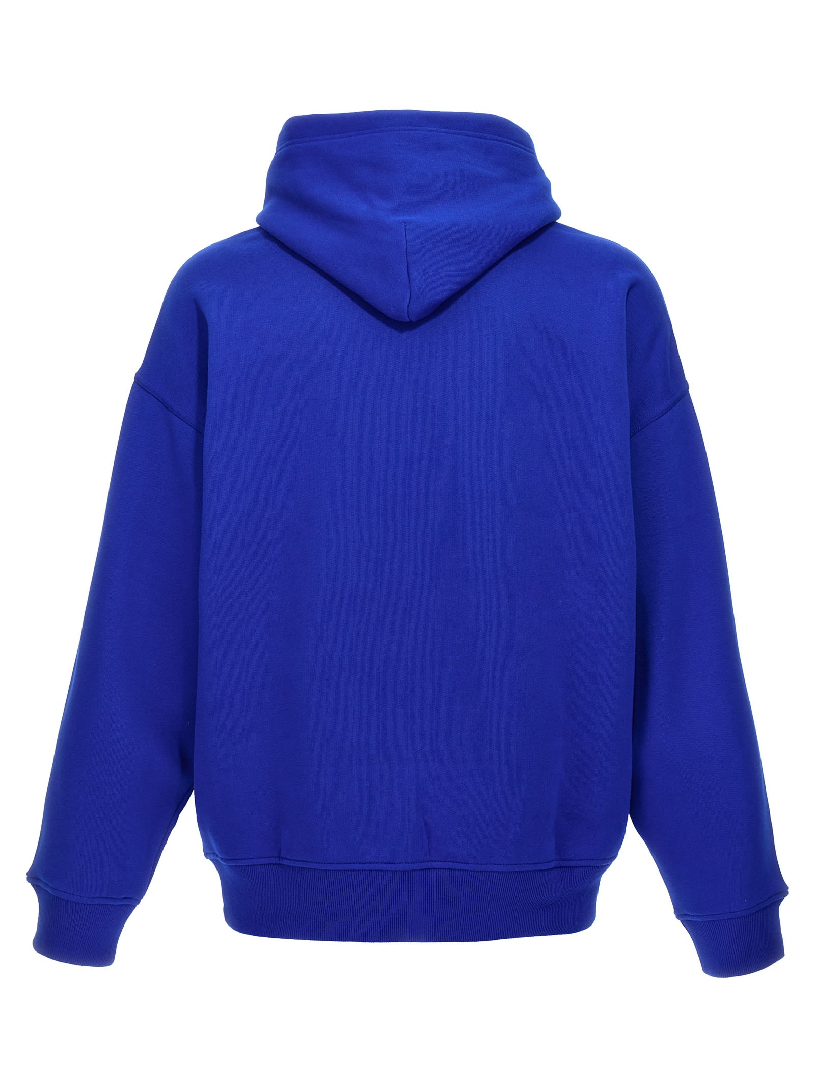 Shop Ralph Lauren Logo Hoodie In Blue