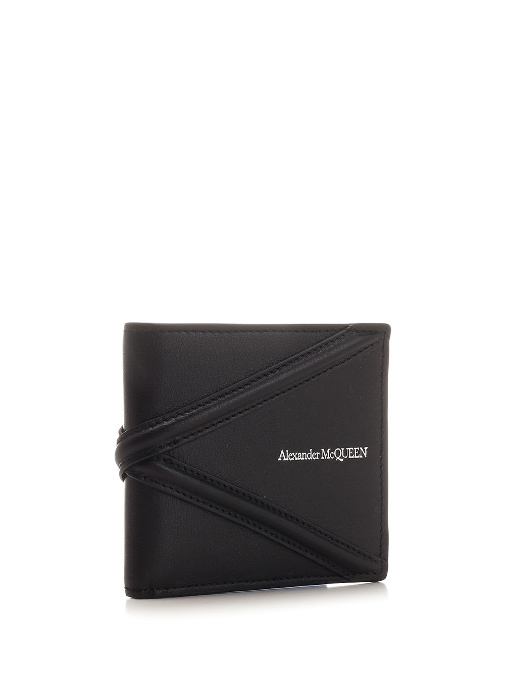 Shop Alexander Mcqueen Harness Wallet In Black