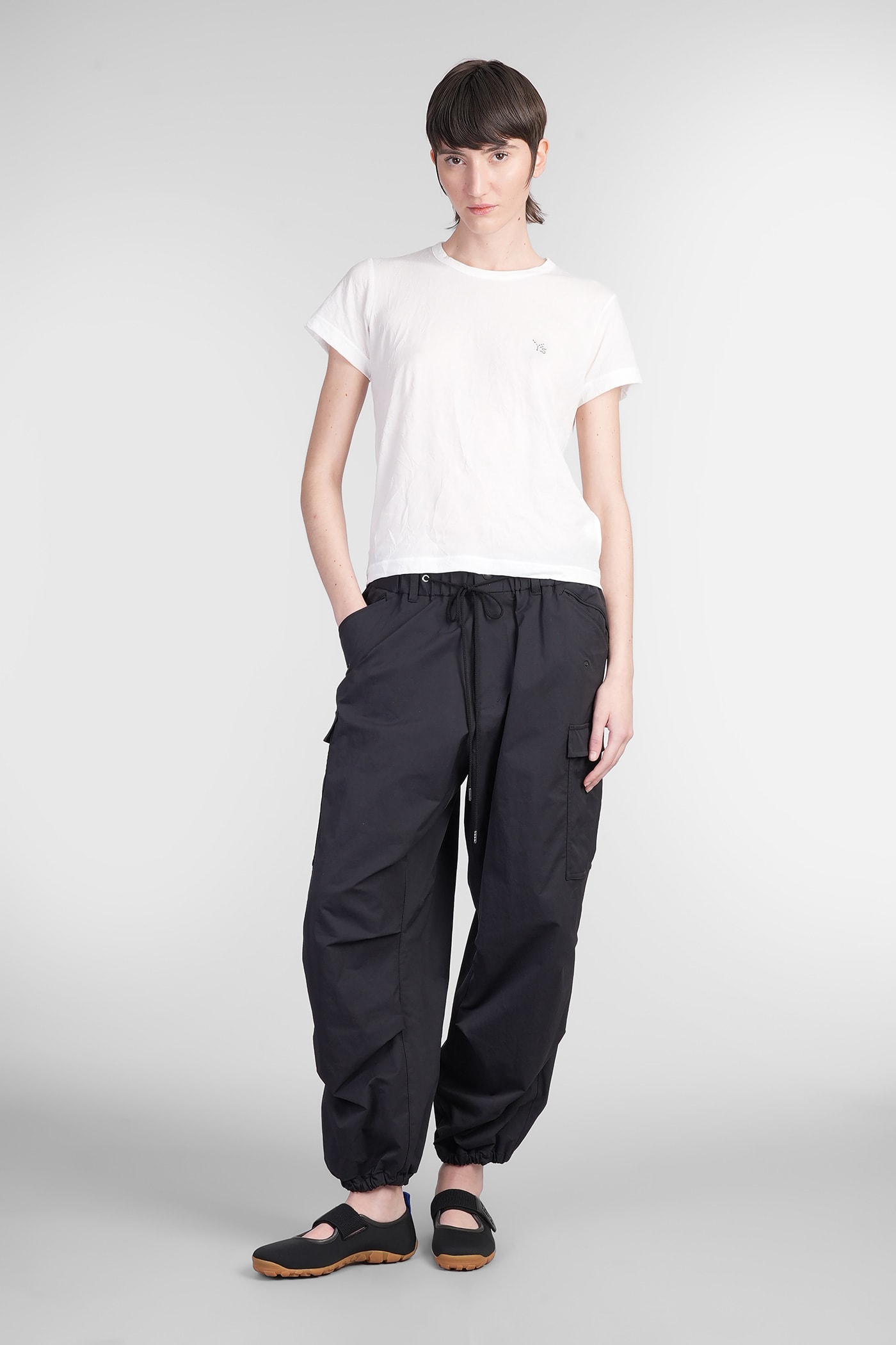 Yohji Yamamoto T-shirt In White Nylon In White
