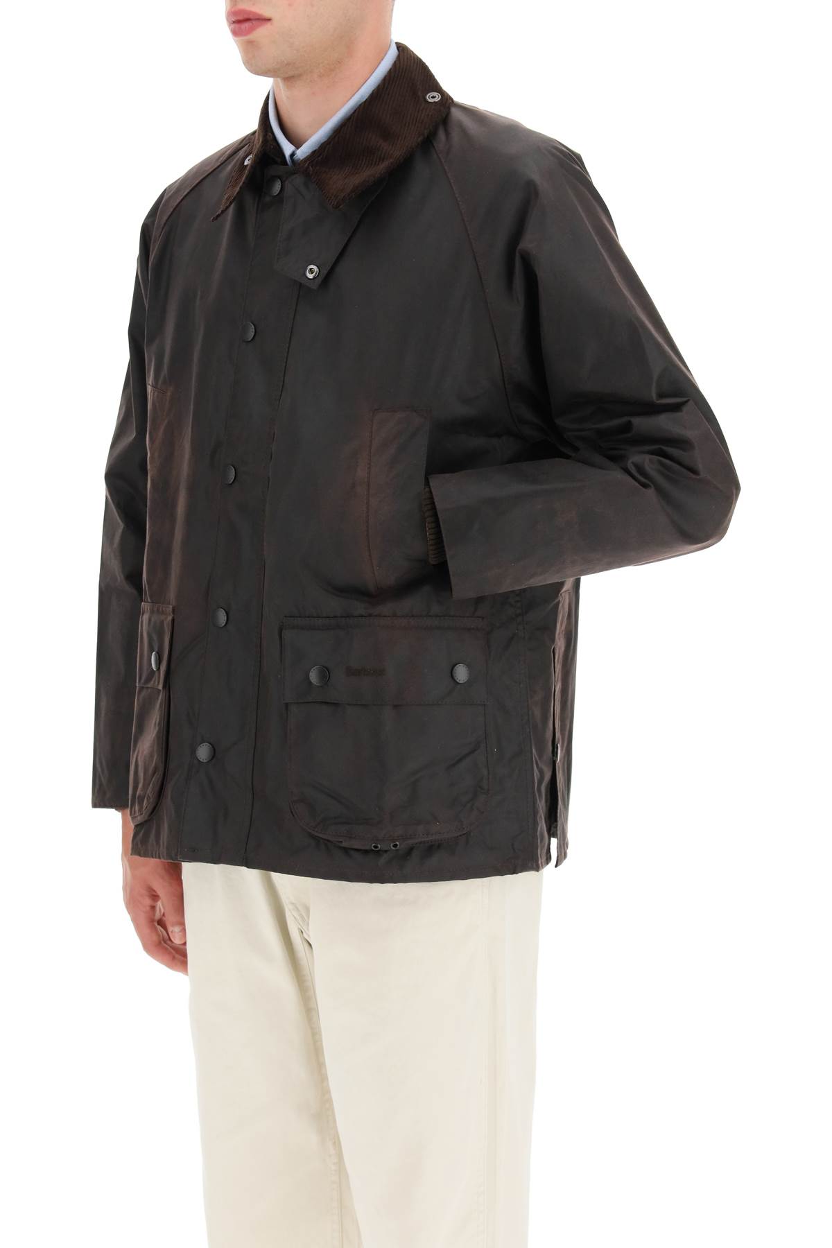 Barbour Classic Bedal Jacket In Waxed Cotton In Rustic (brown)