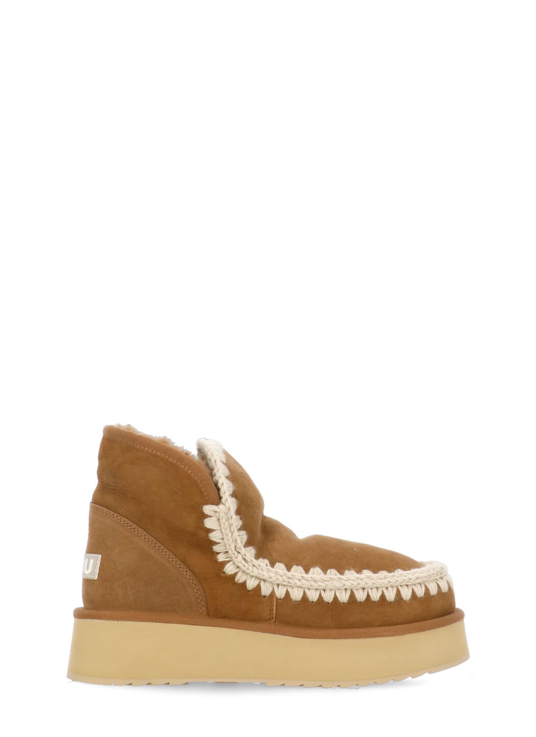 Shop Mou Mini Eskimo Platform Boots In Brown