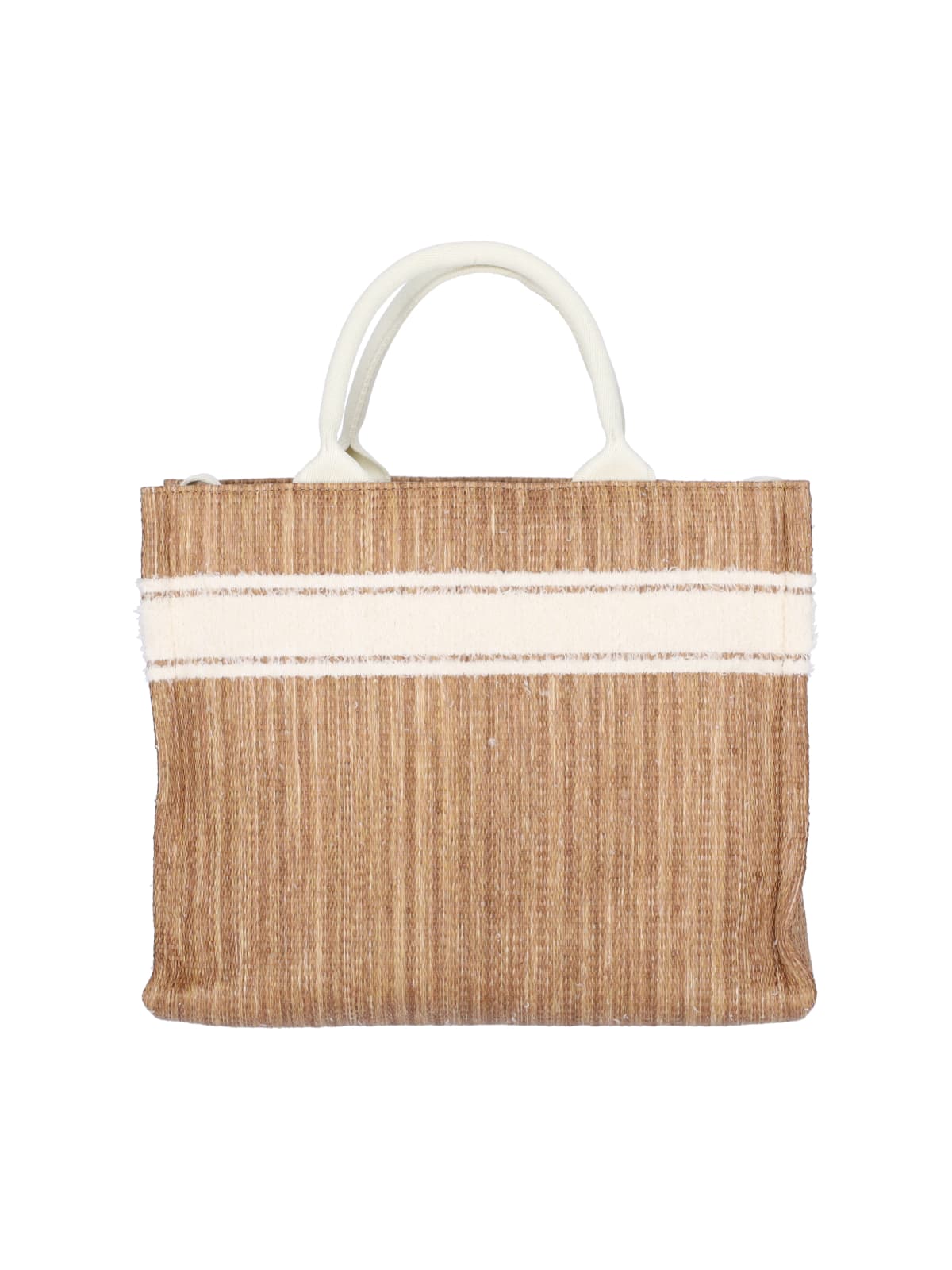 Shop Marni Logo Tote Bag In Beige