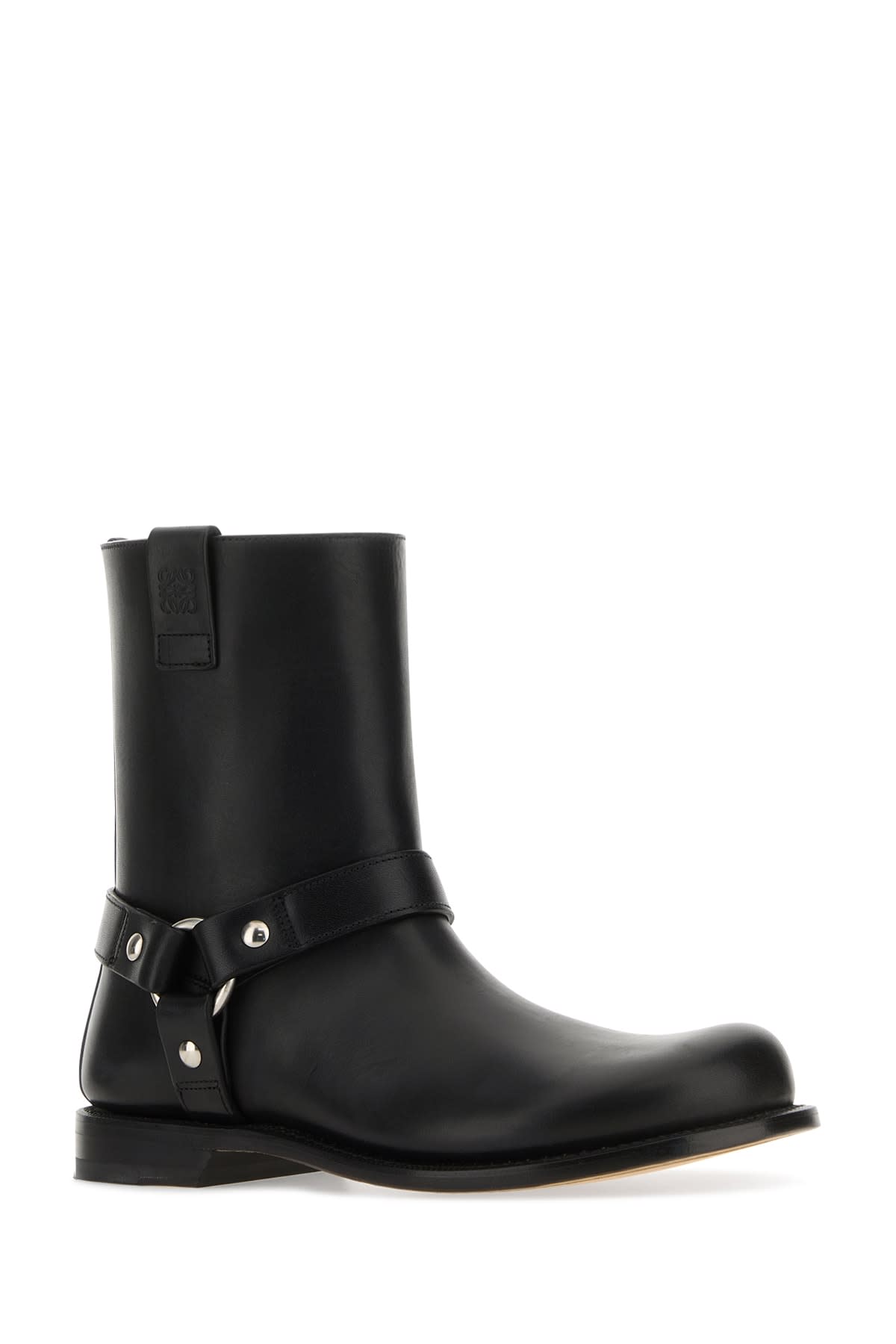 Shop Loewe Campo Biker Boot In Black