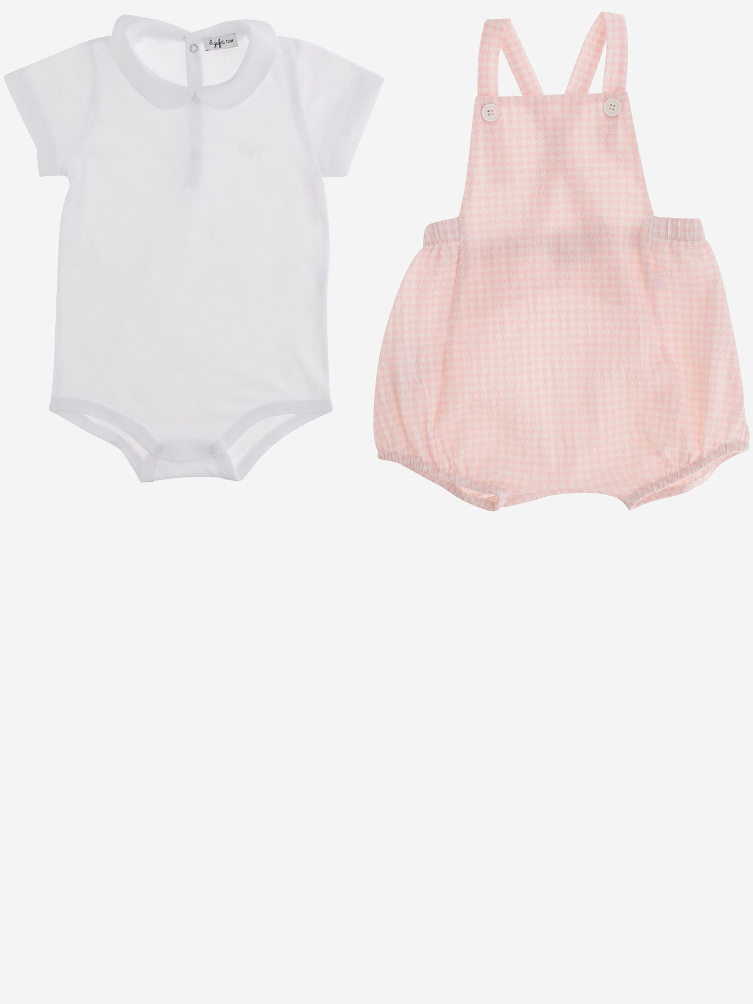 Il Gufo Babies' Jumpsuit And Bodysuit Set