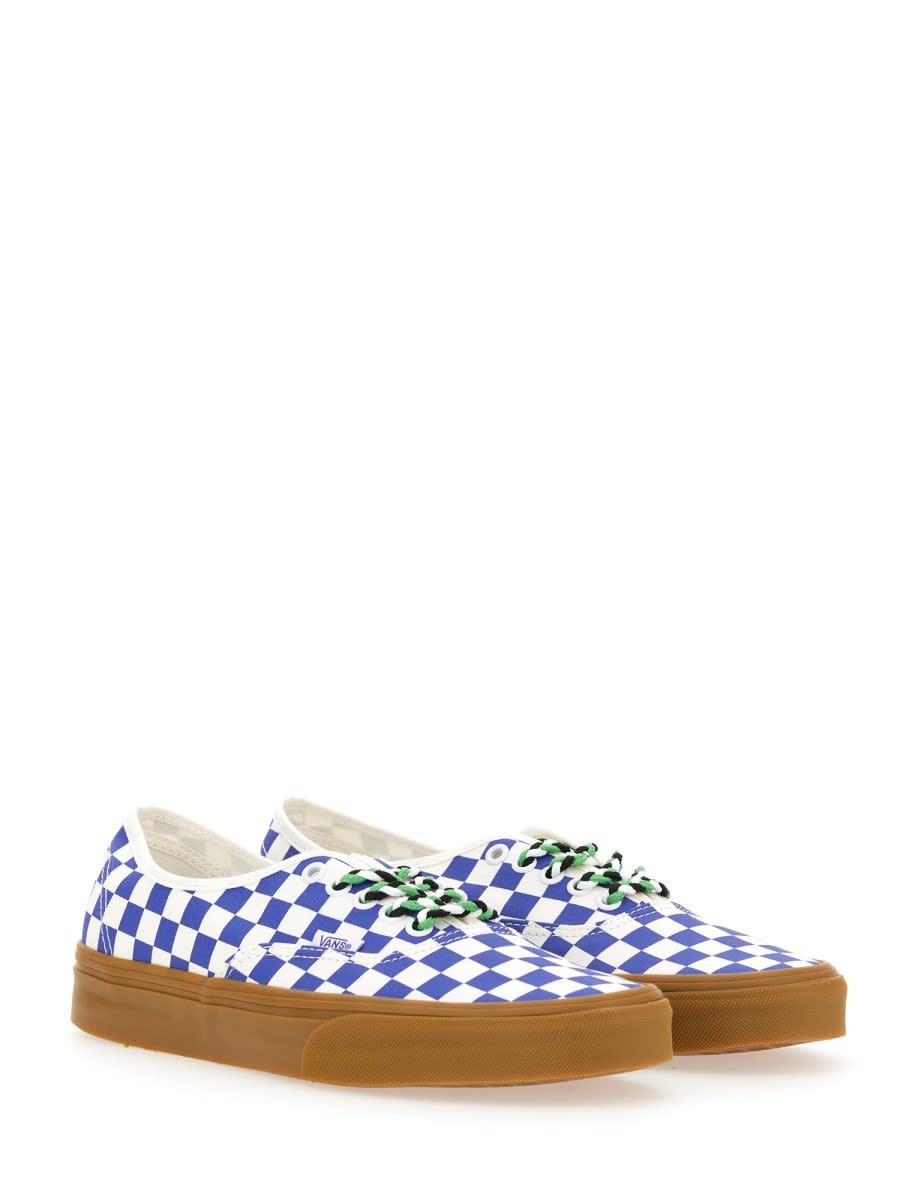 Vans Authentic Checked Sneakers In White
