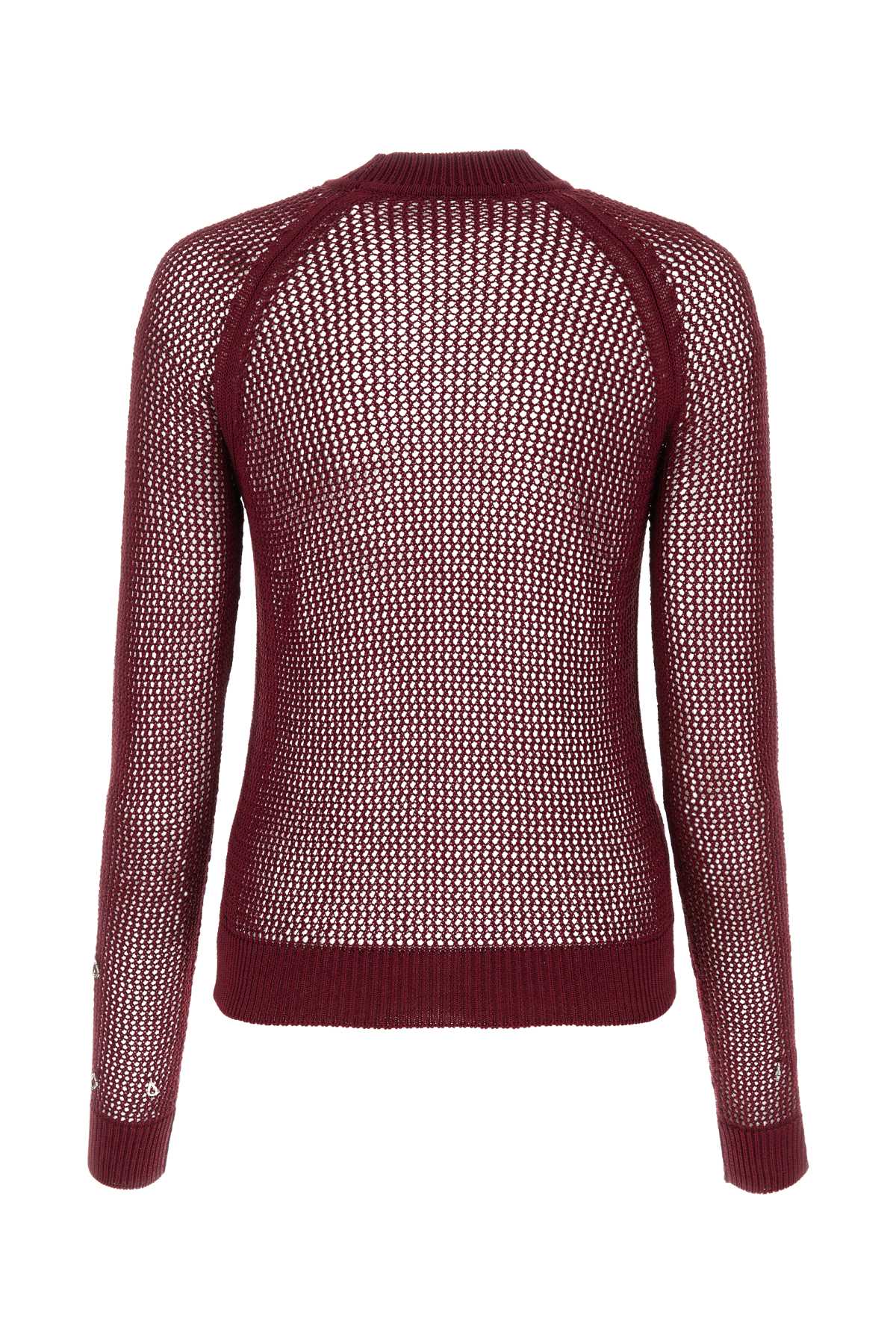 Durazzi Milano Burgundy Cotton Sweater In Red
