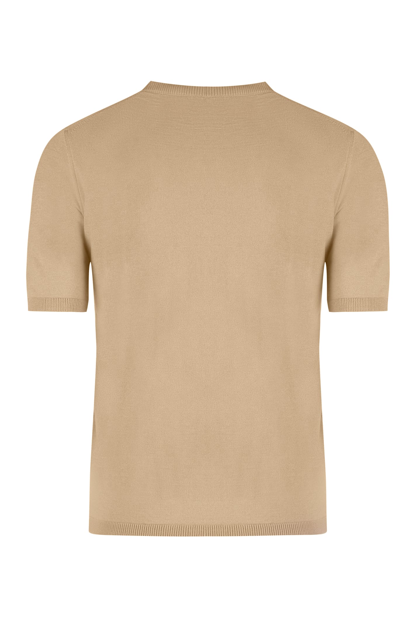 Shop Max Mara Warren Short Sleeve Sweater In Beige