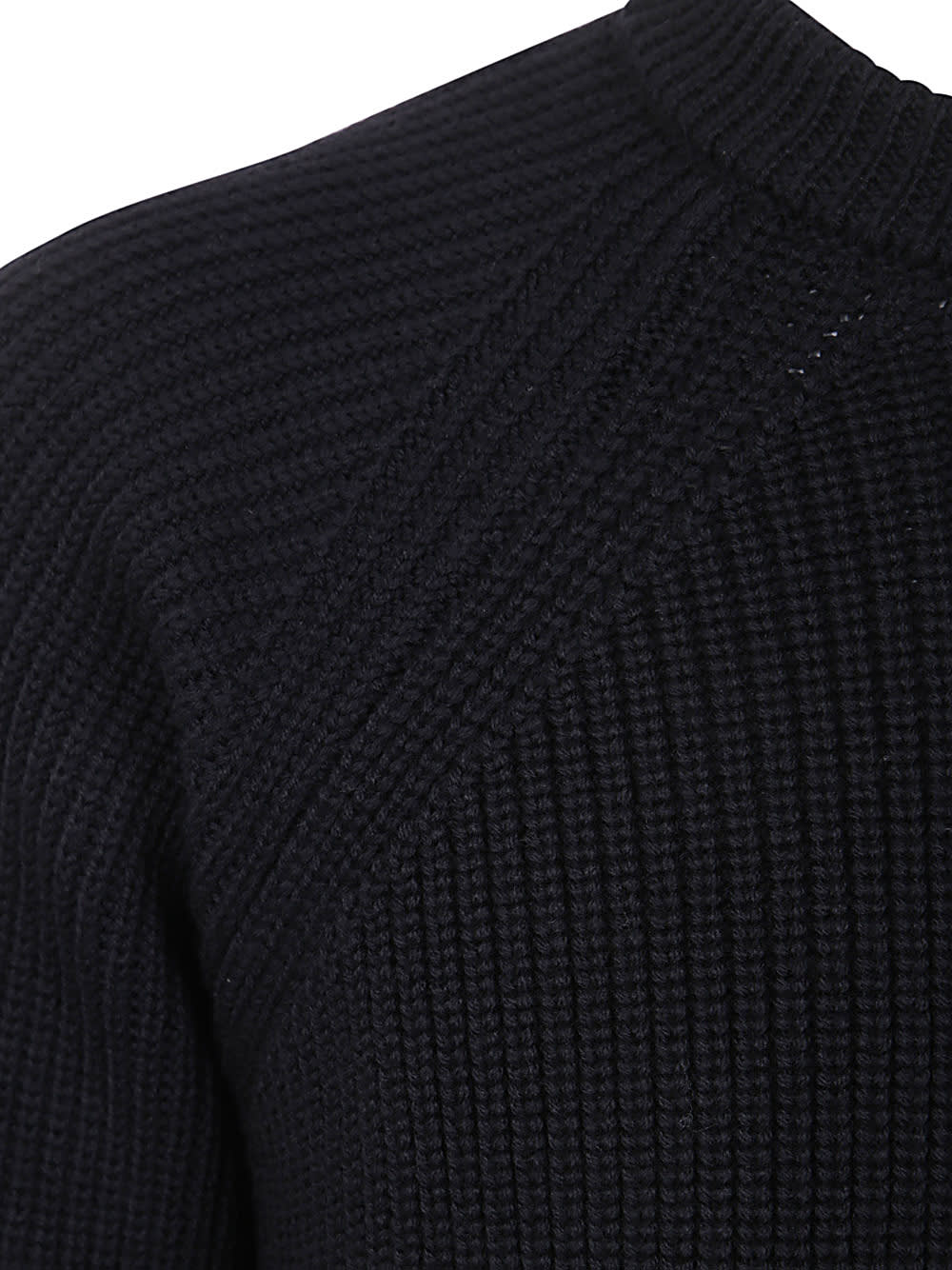 Shop Zanone Crewneck Giro Rag Slim Fit In Black