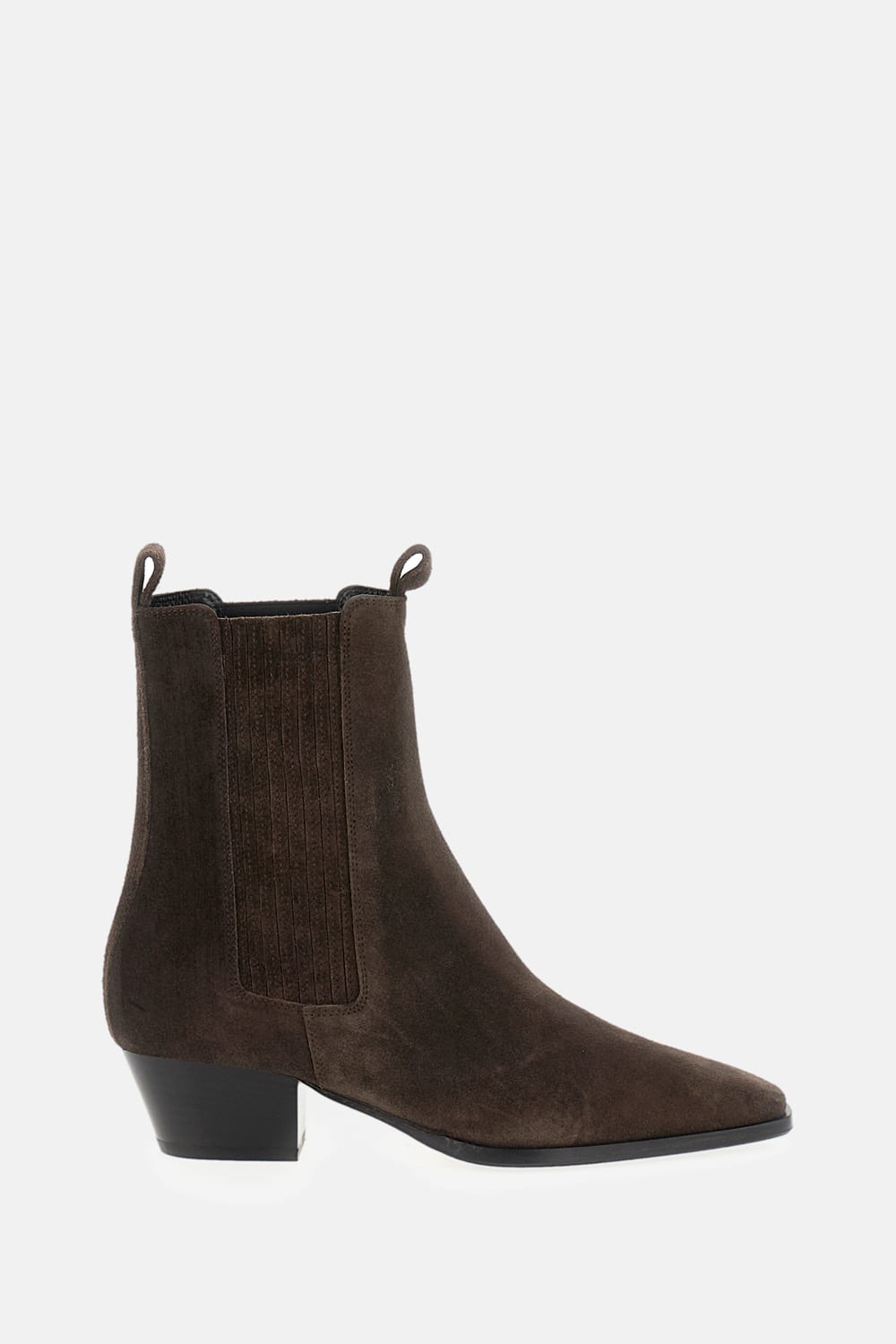 Aeyde 50mm Agata Pointed-toe Boots In Brown