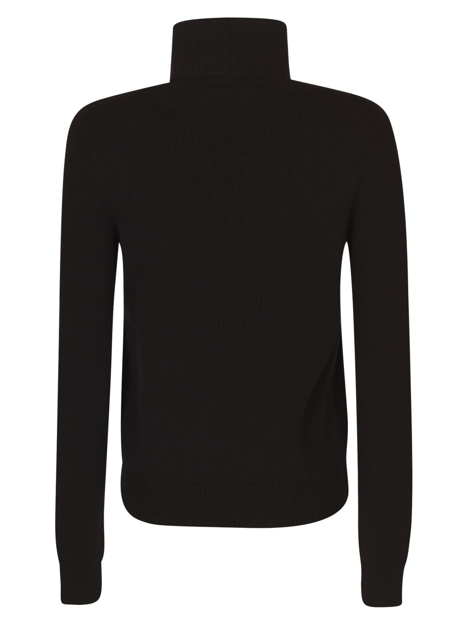 Shop Saint Laurent Turtleneck Sweater In Black