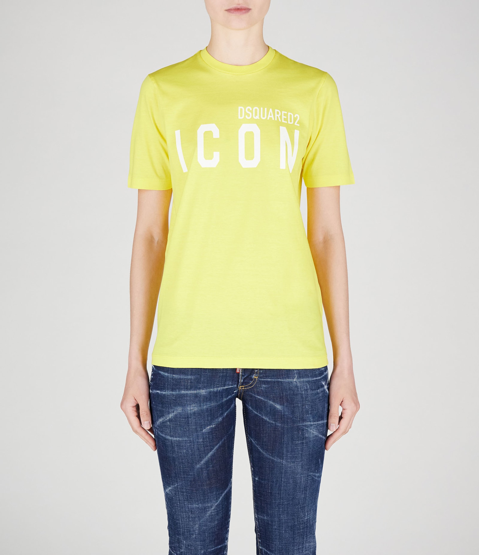 Shop Dsquared2 T-shirts In Blazing Yellow