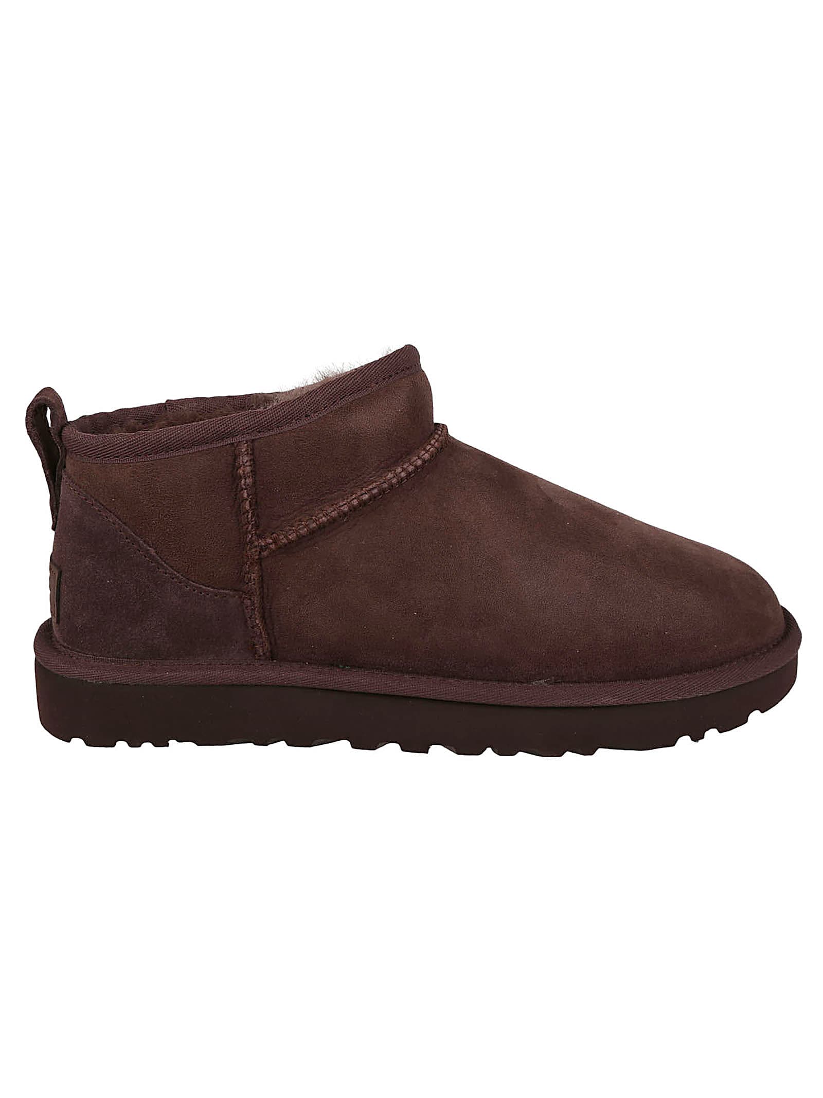 Ugg Classic Ultra Mini Womens Suede Ankle Bootie Slippers