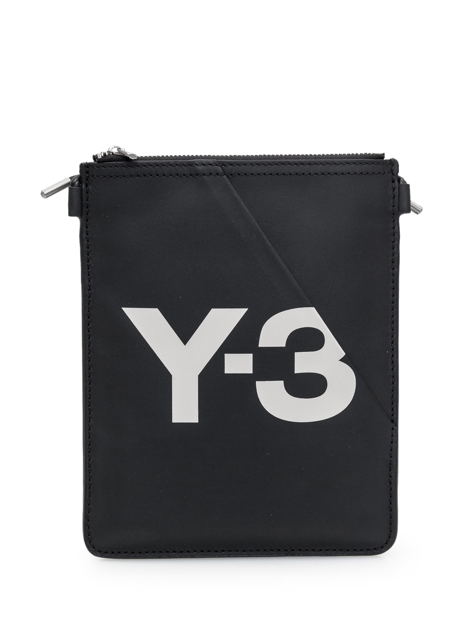 Shop Y-3 Crossbody Bag In Black/talc