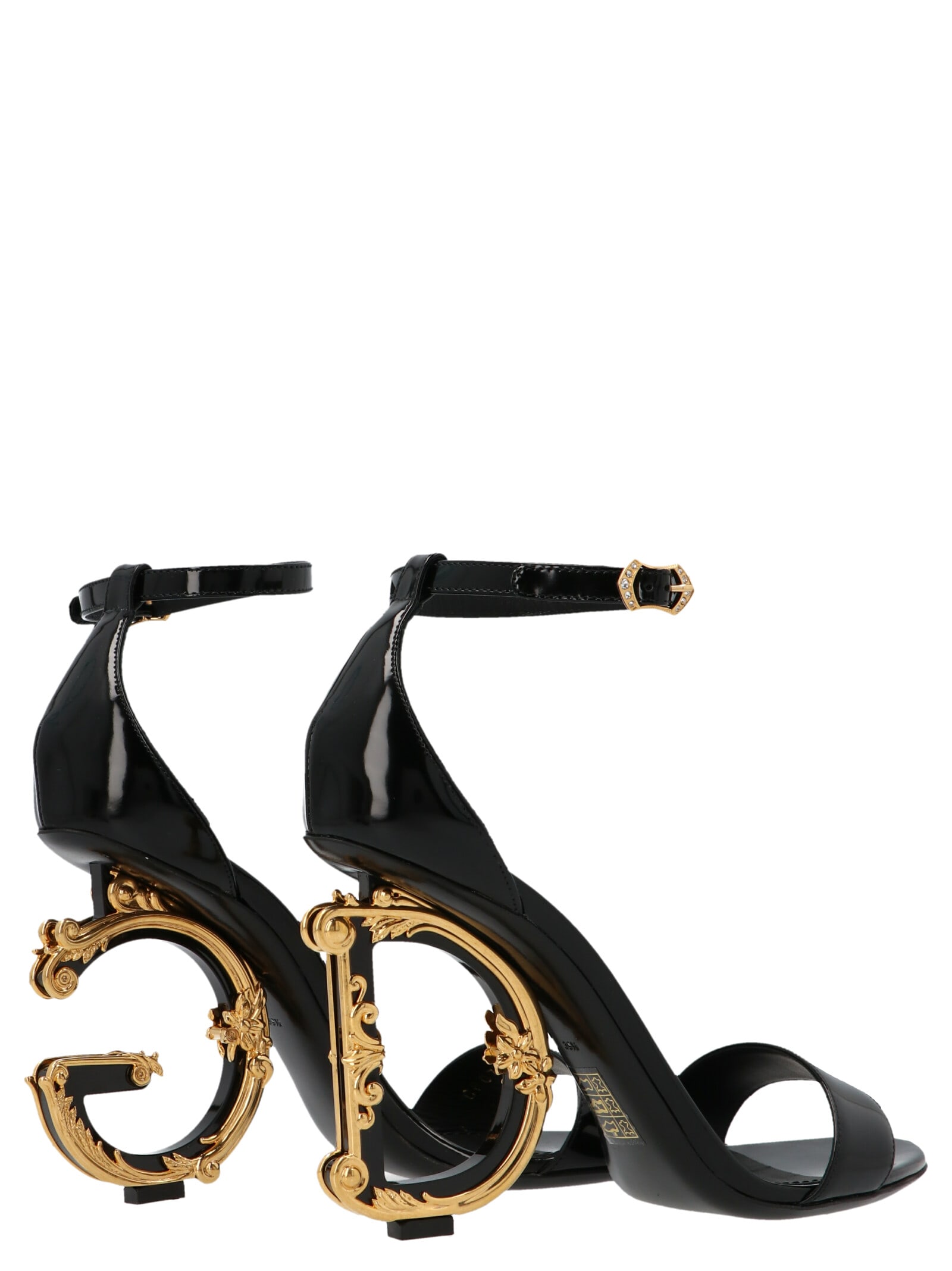 Dolce & Gabbana Logo Heel Sandals
