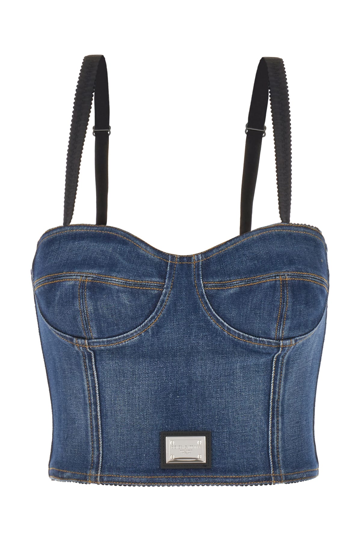 Dolce & Gabbana Denim Top In Variante Abbinata