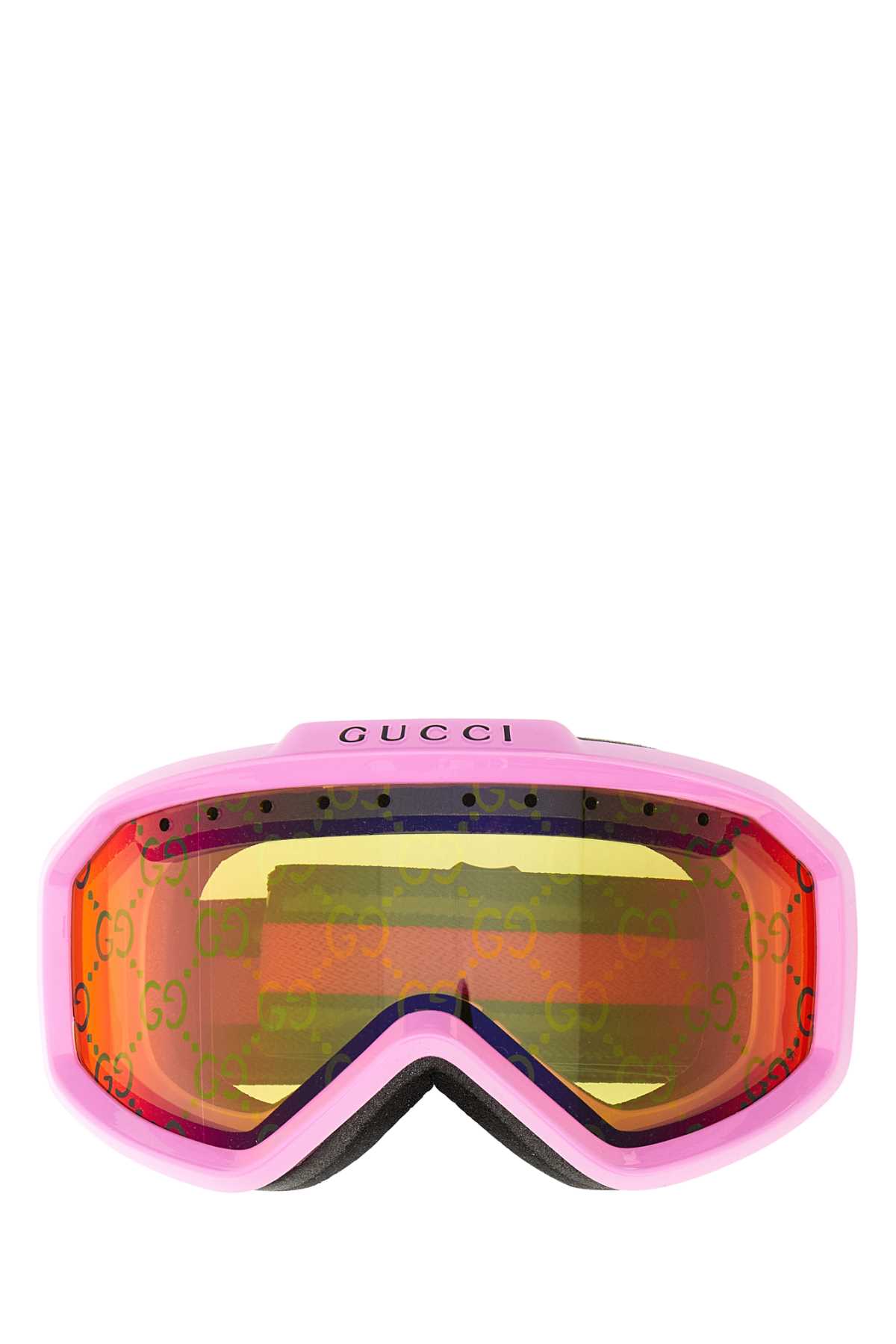 Shop Gucci Pink Acetate Snow Mask In 5872