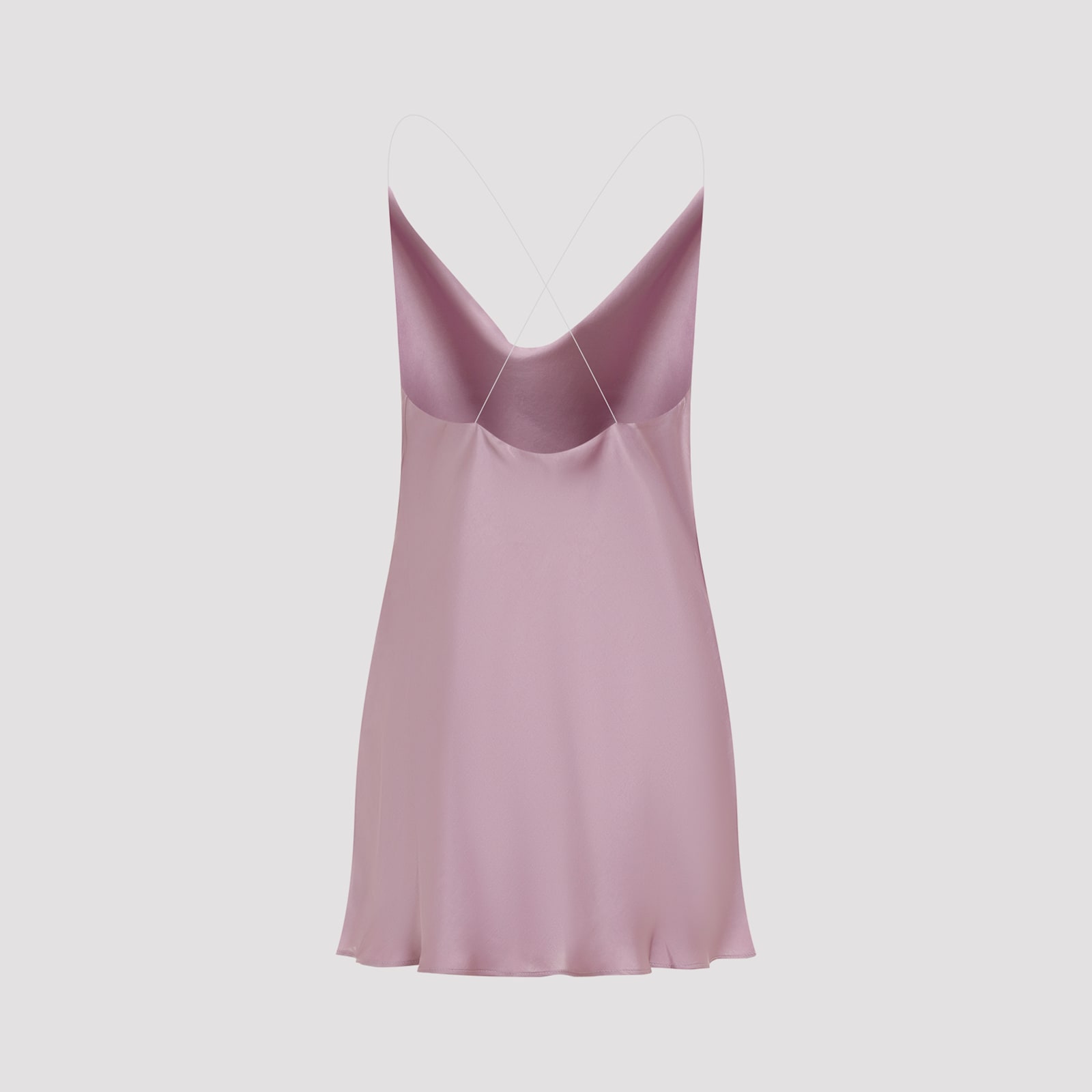 Shop Y/project Evergreen Invisible Strap Slip Dress In Evergreen Mauve