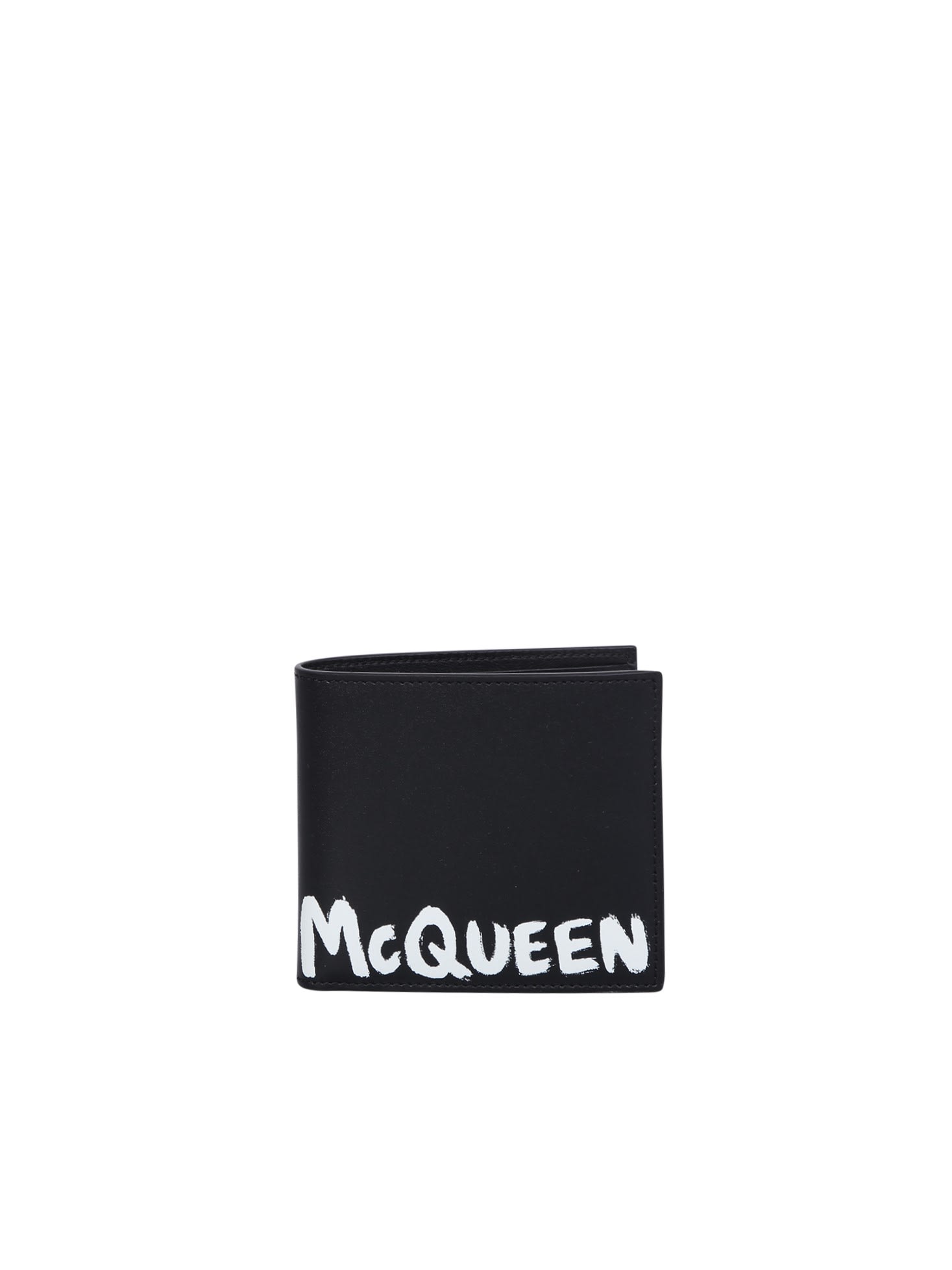 Alexander McQueen Wallet Logo graffiti