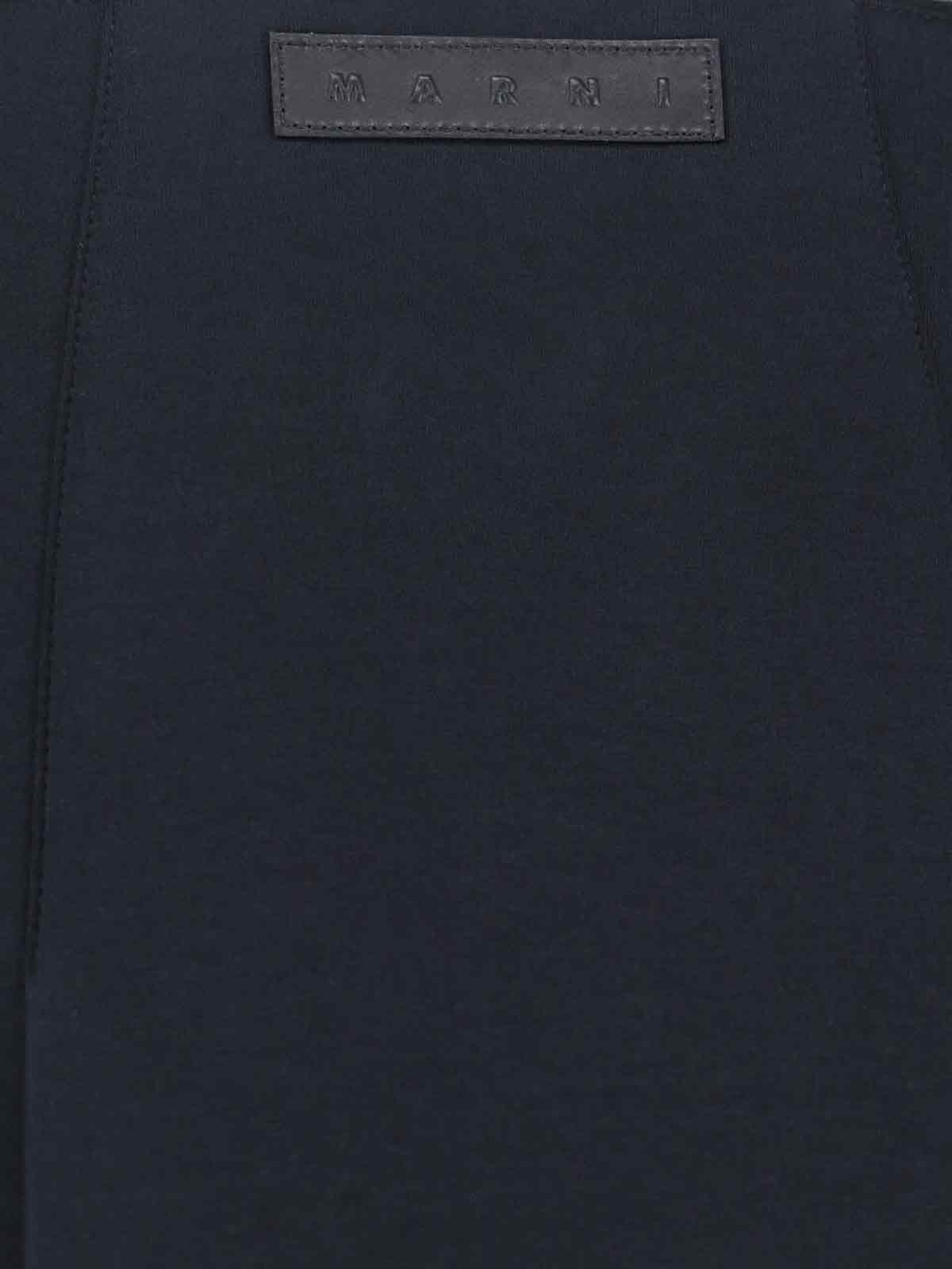 Marni High-waisted A-line Skirt Panel Detailing In Green