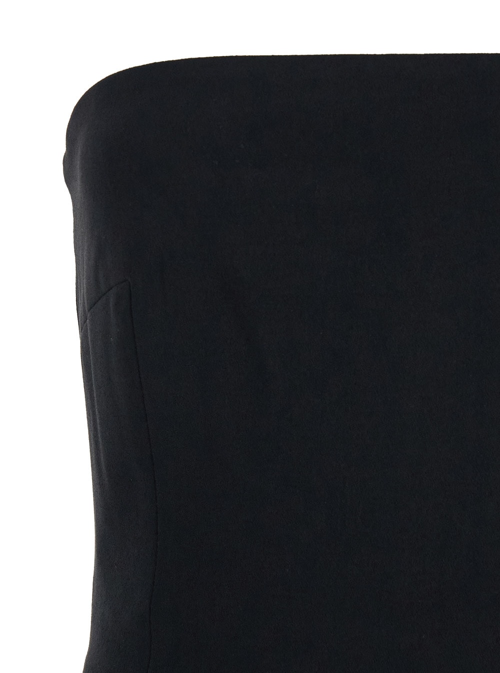 Solace London Anderson Black Long Dress With Bare Shoulder And Back Slit In Twill Woman In Black