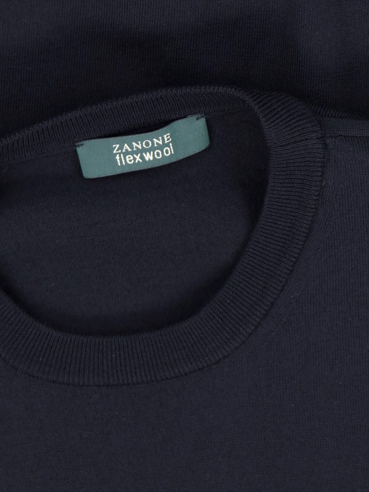 Shop Zanone Crewneck Sweater In Blue