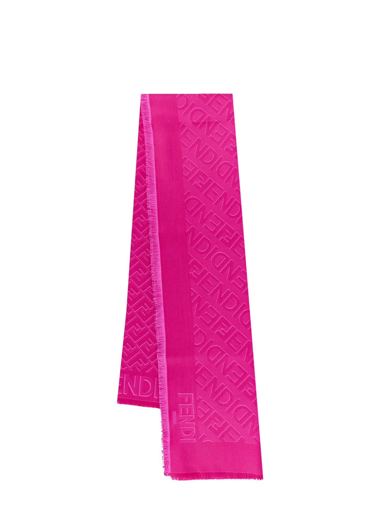 Fendi pink silk and wool shawl best sale