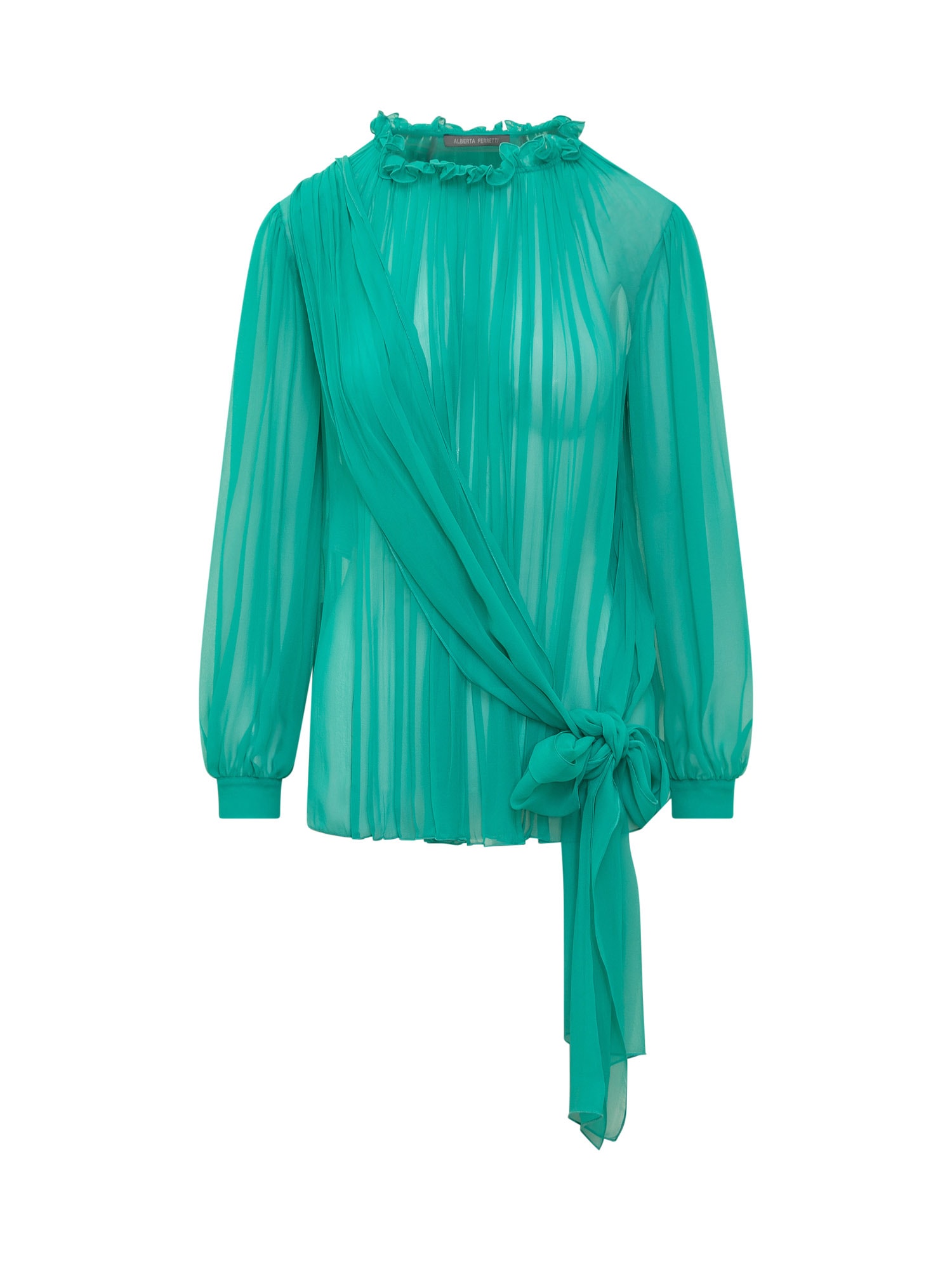 Alberta Ferretti Shirt With Ribbon