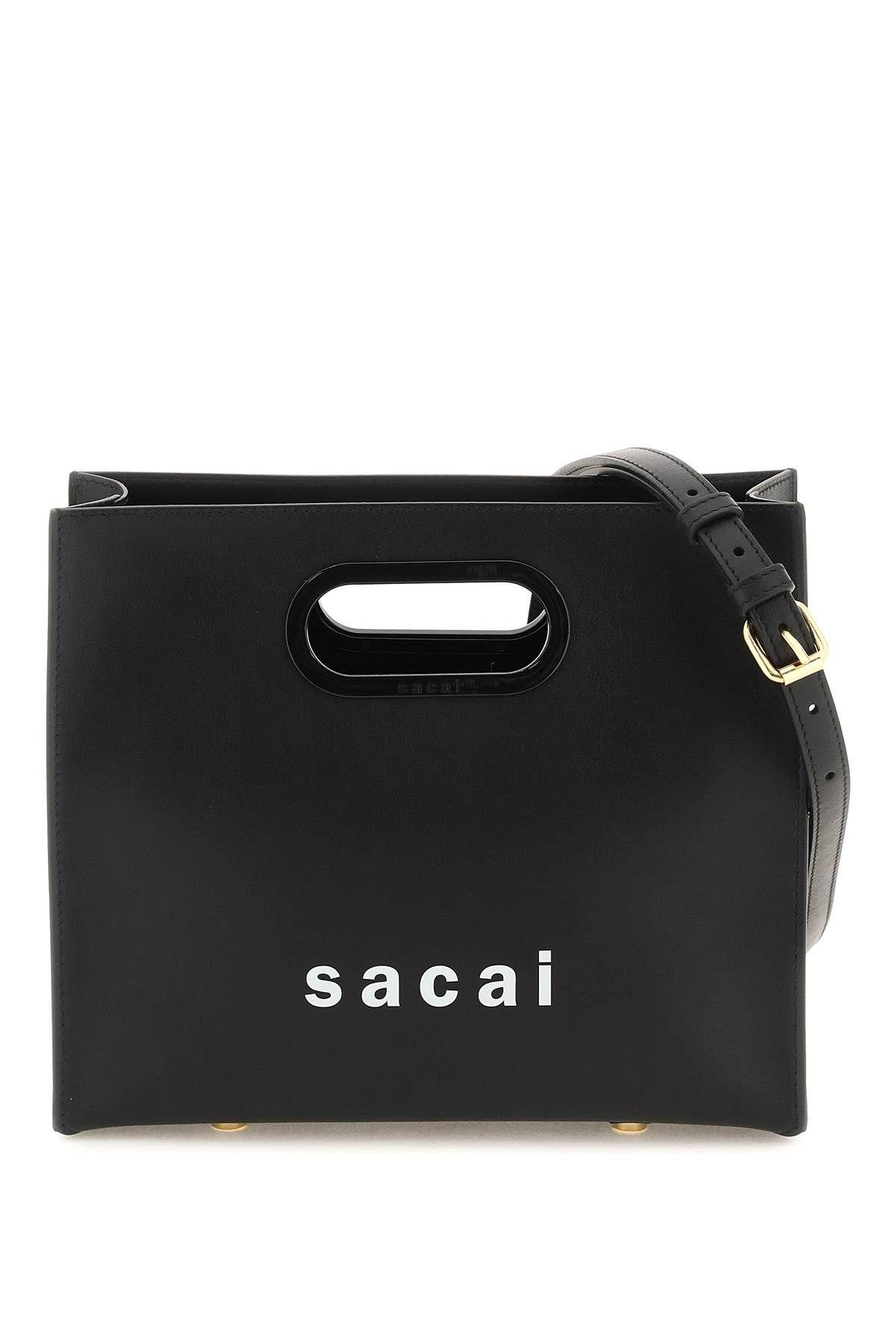 Sacai Leather Small Shopper Bag