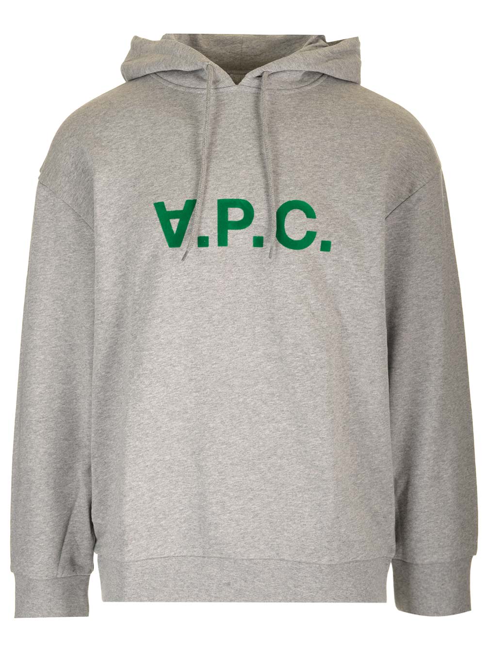 Apc Cotton Hoodie In Gray