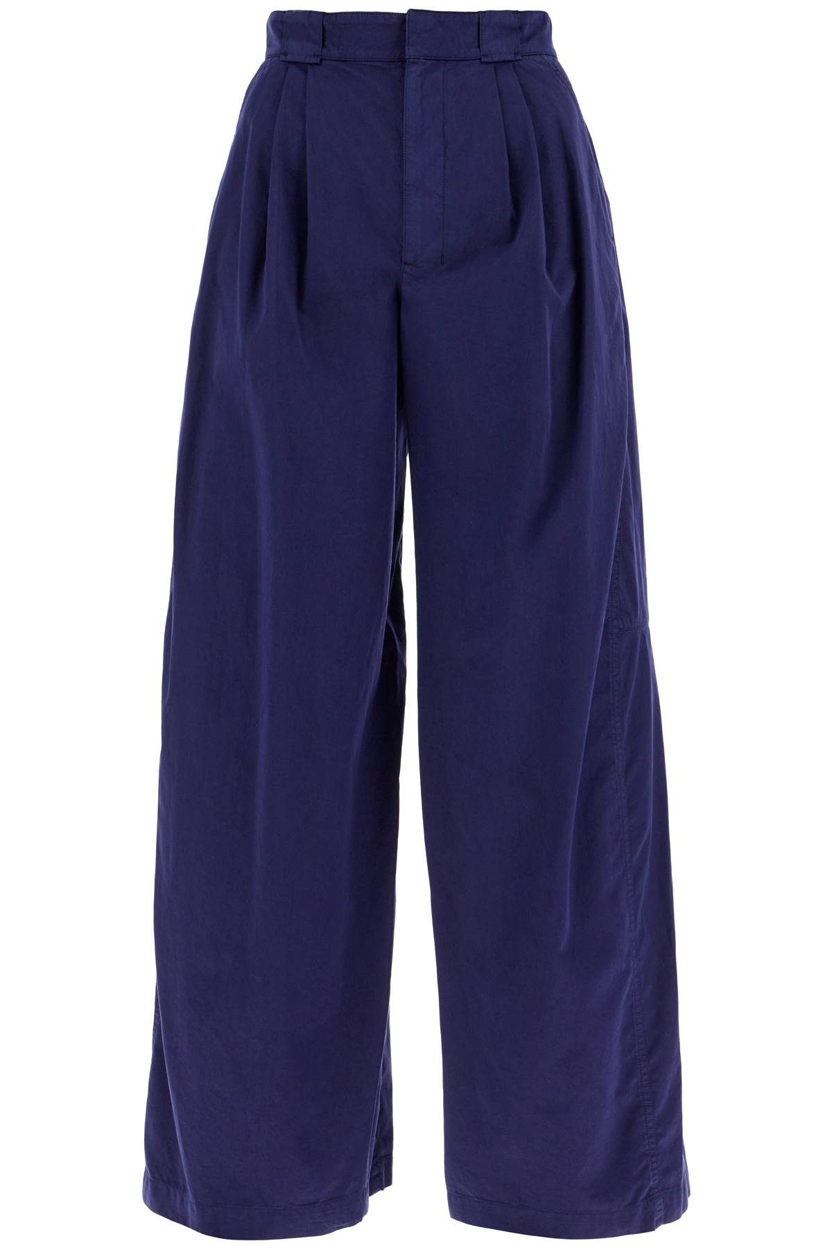 Shop Lemaire Lightweight Wide-leg Pants In Blue Violet (blue)