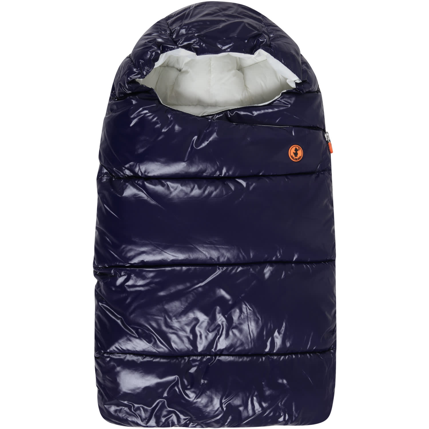 Save the Duck Blue Sleeping-bag For Babykids With Orange Logo