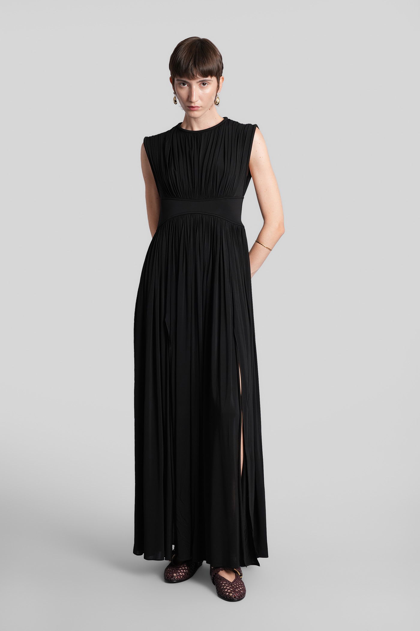 Zimmermann Hypnotic Column Dress In Black