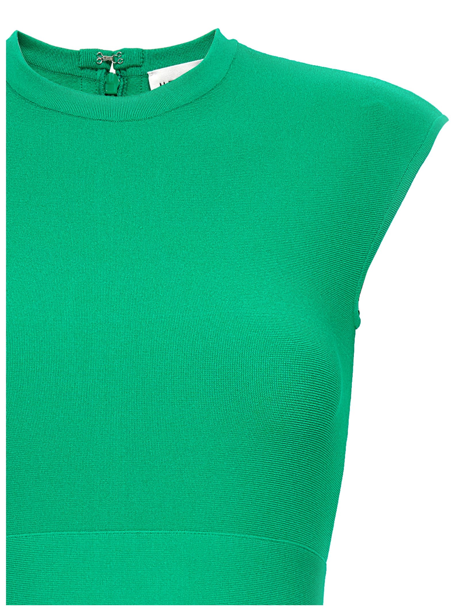 Shop Herve Leger Milano Dress In Green
