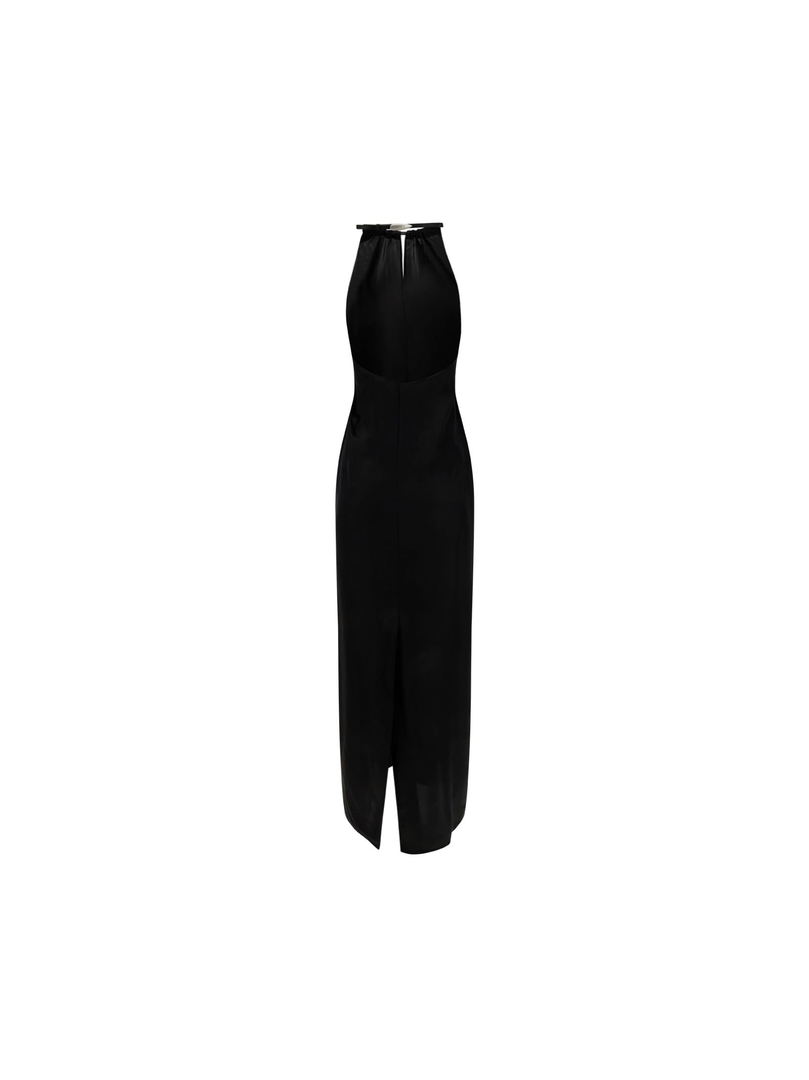 Acne Studios Dress In Black Viscose In Black