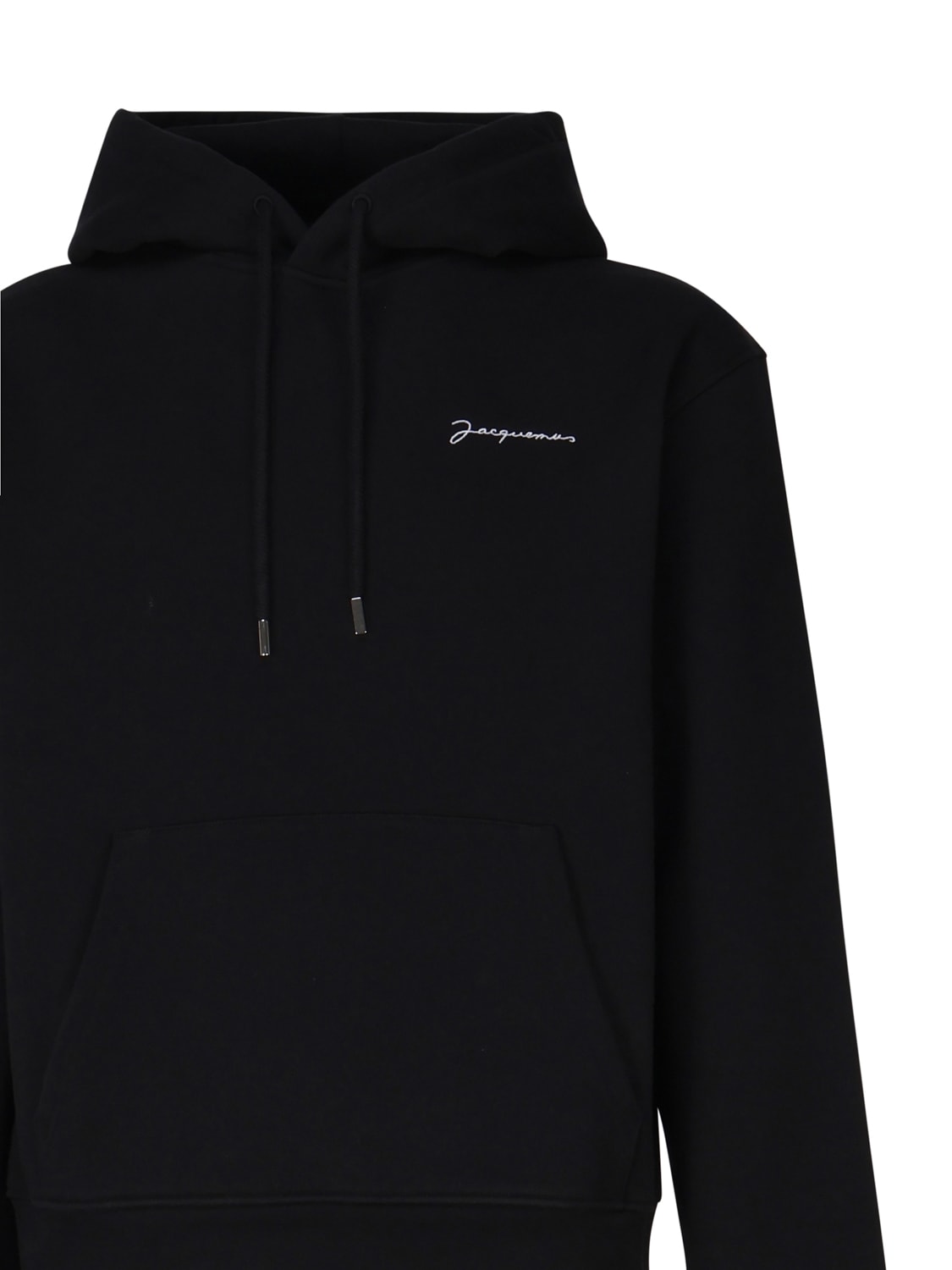 Shop Jacquemus Le Sweatshirt With Hood In Black