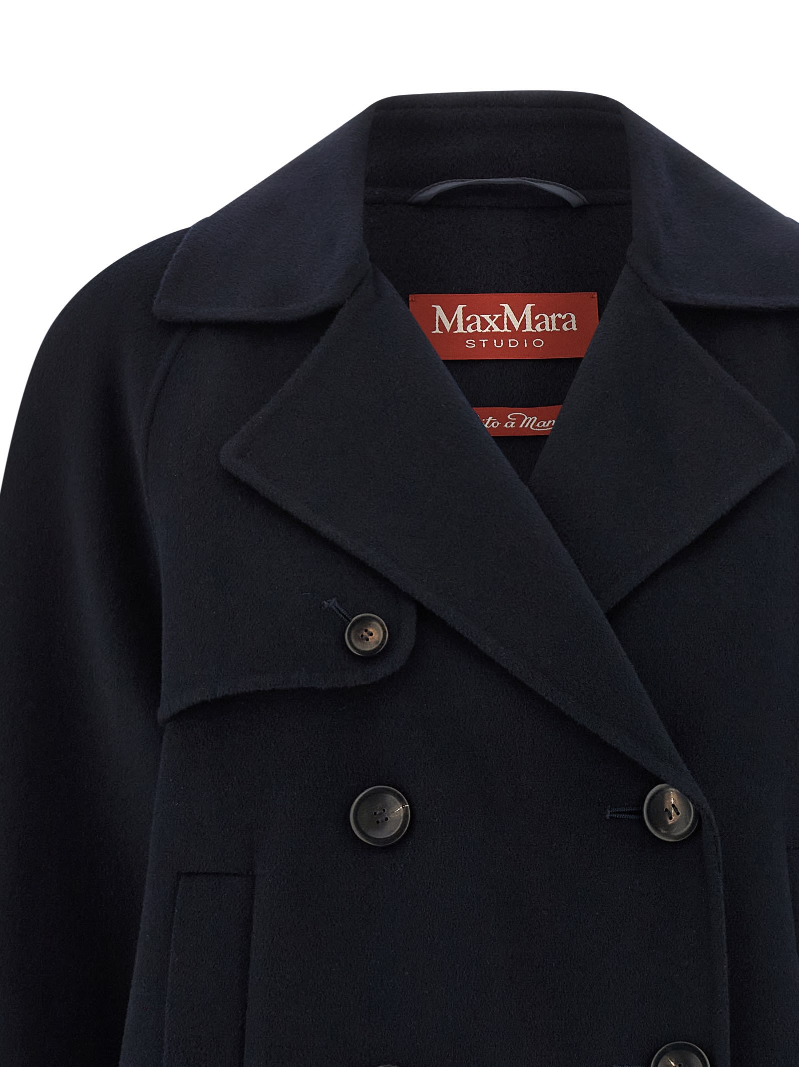 Max Mara Nupar Double-breasted Jacket In Blue
