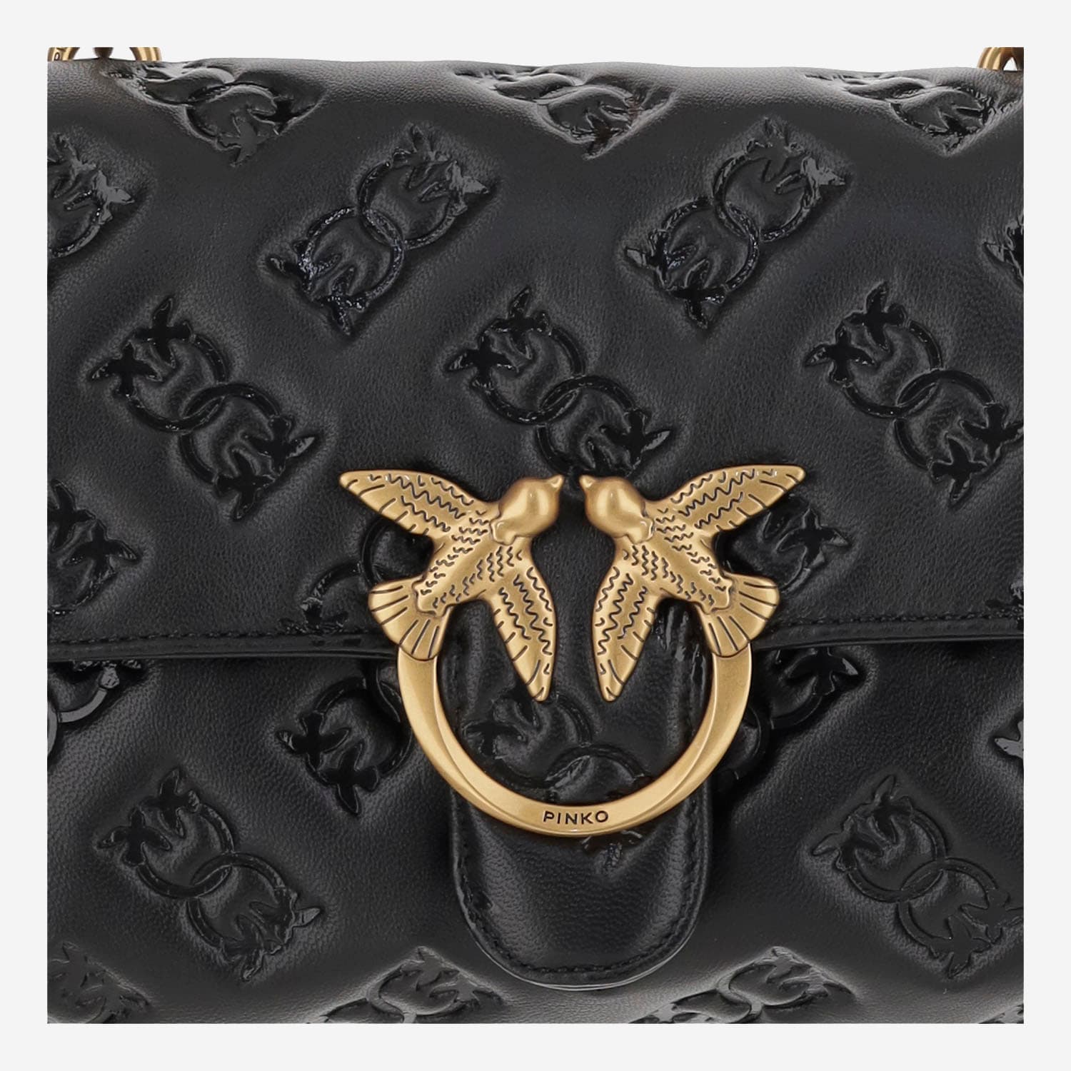 Pinko Love Lady Puff Classic Shoulder Bag In Black