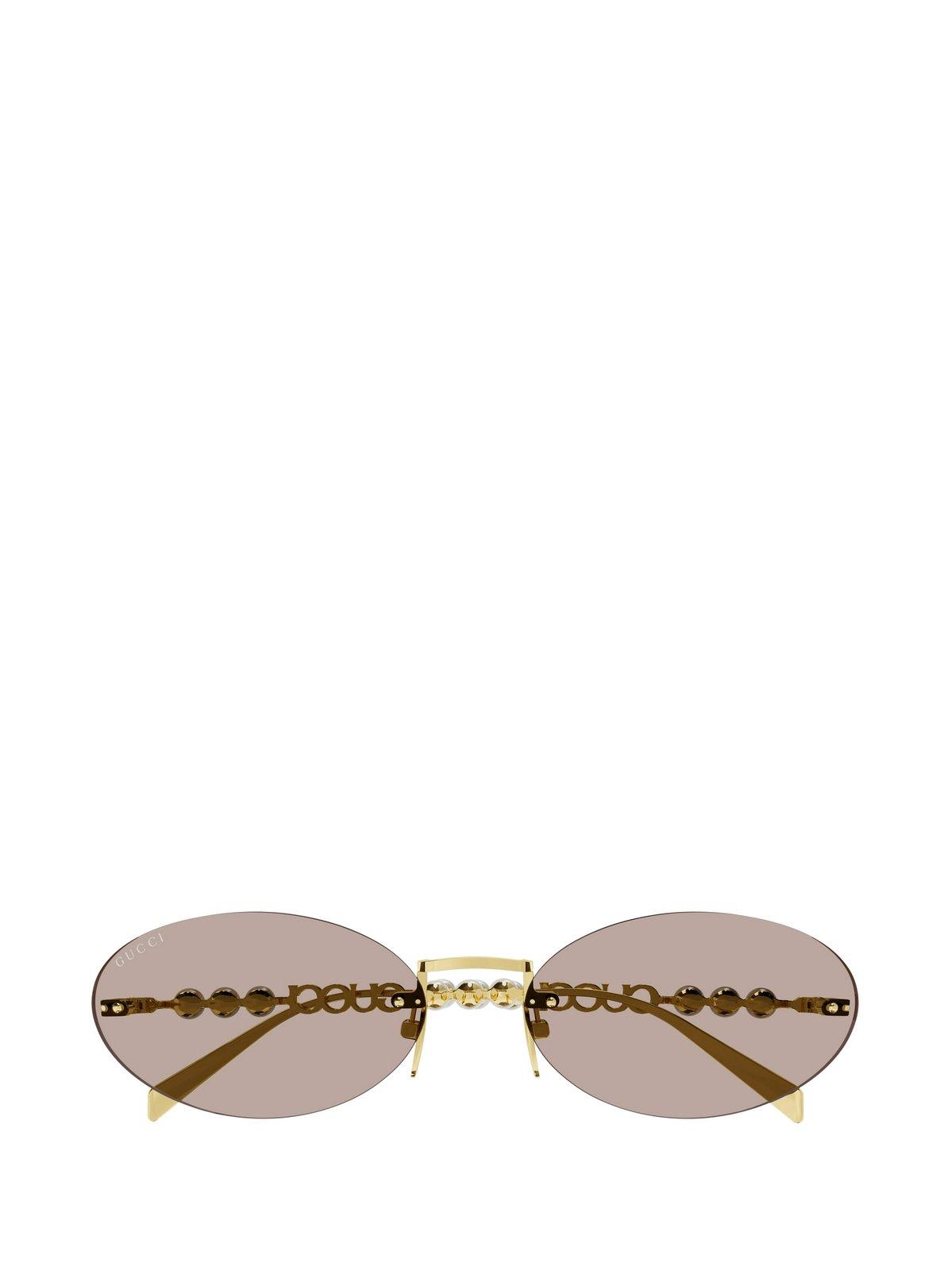 Oval-frame Sunglasses