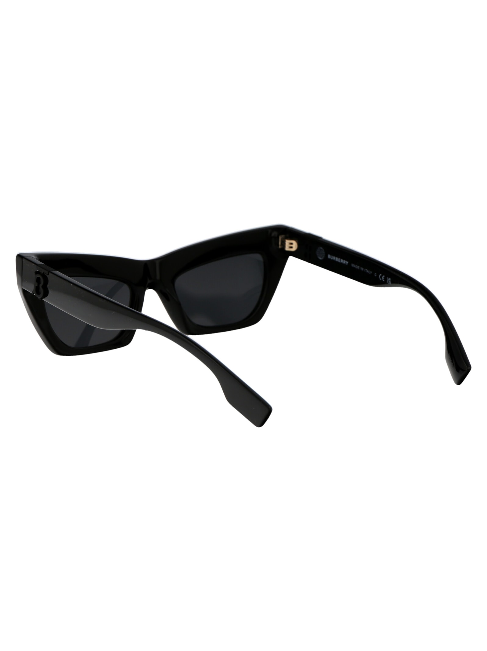 Burberry Eyewear Be4405 Black Sunglasses In 409387 Black