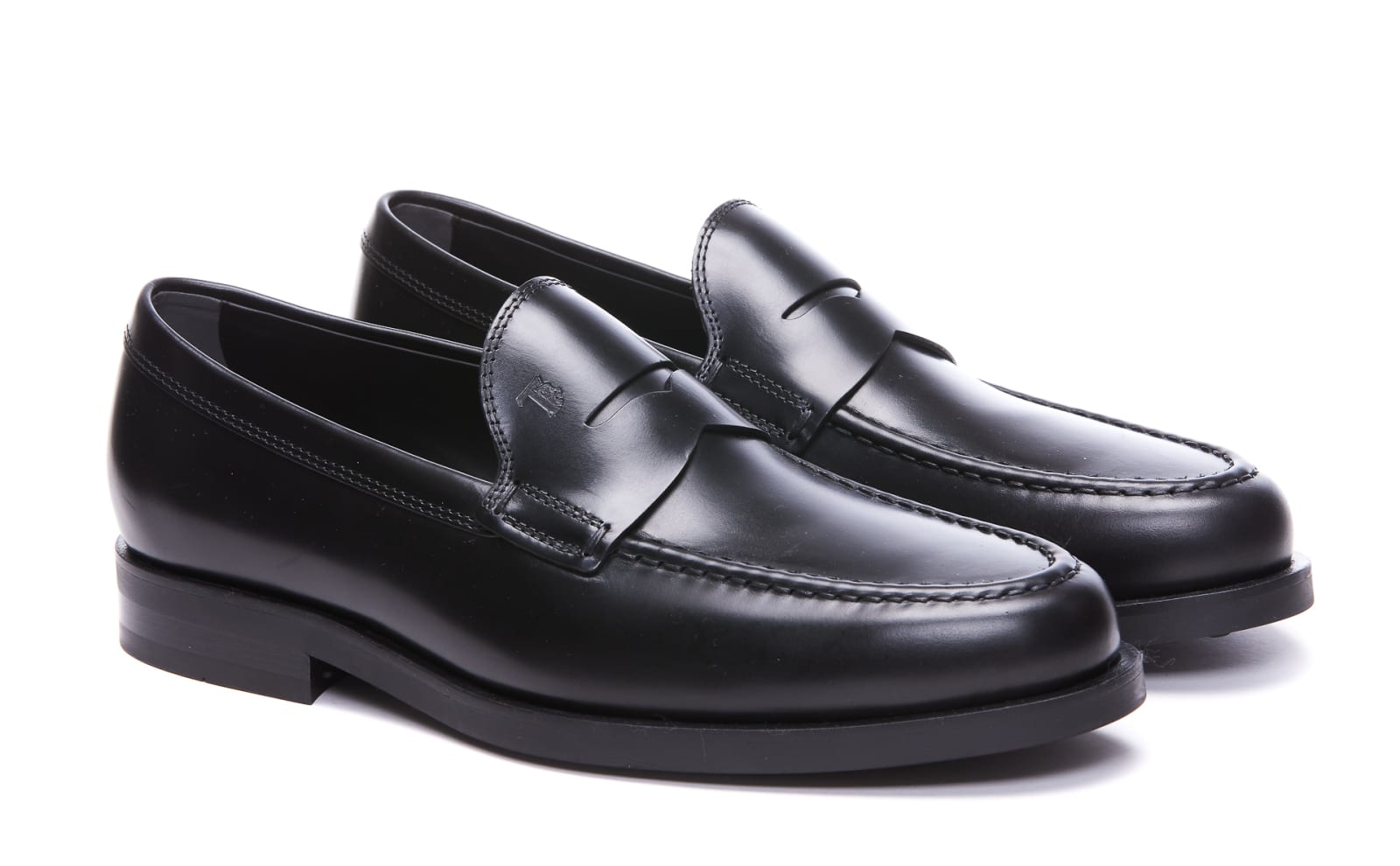 Shop Tod's Loafers In Black