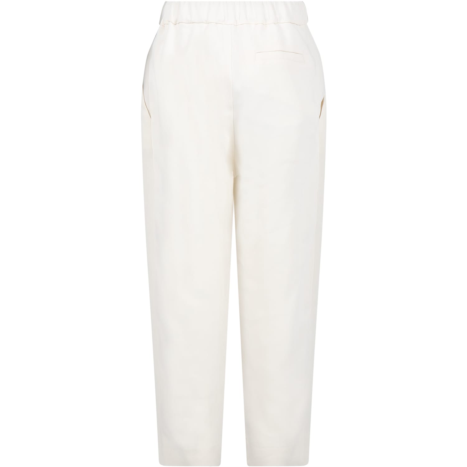 Shop Douuod White Trousers For Girl
