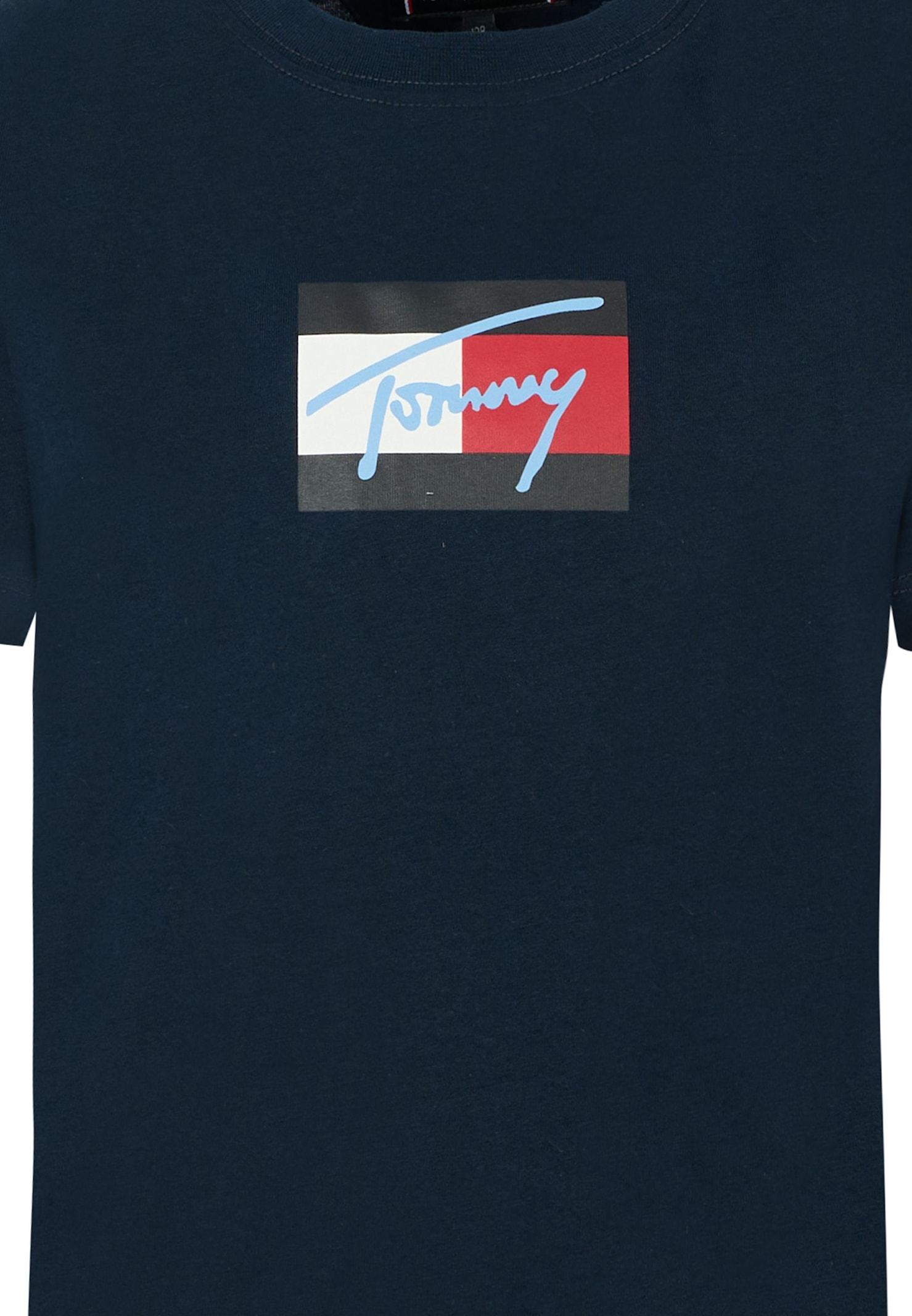 Tommy Hilfiger Blue T-shirt For Kids With Logo In Blue