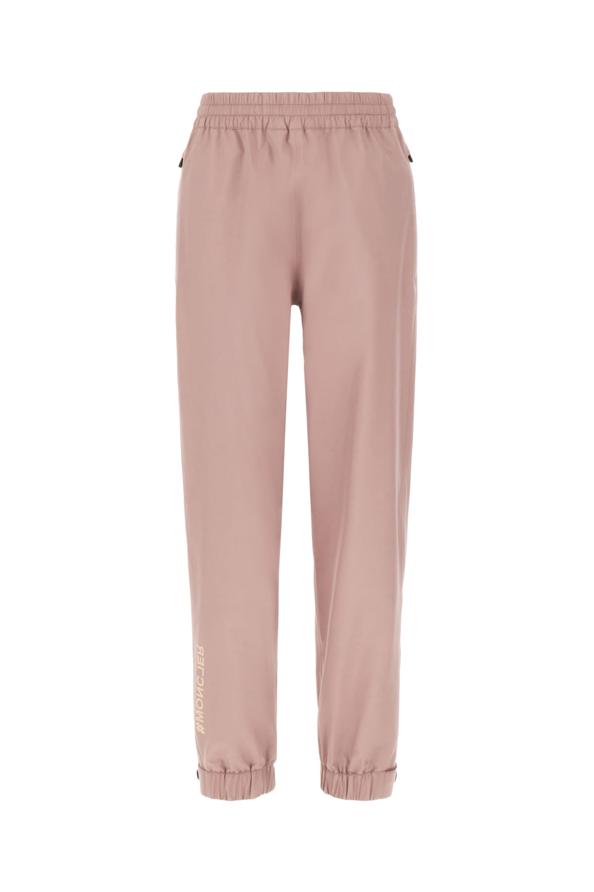 Shop Moncler Antiqued Pink Polyester Joggers