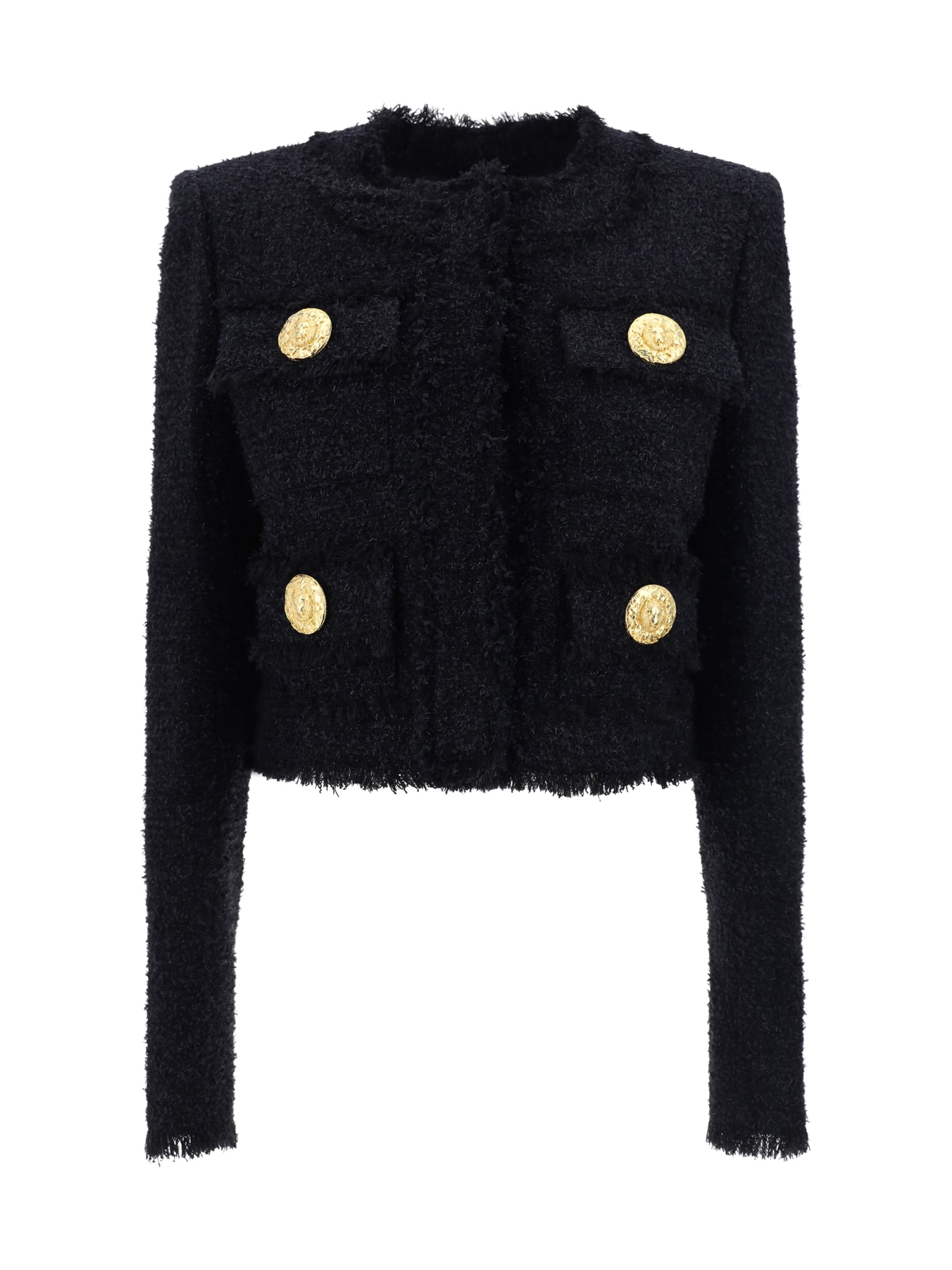 Balmain PB Monogram Belted Puffer Jacket - Farfetch