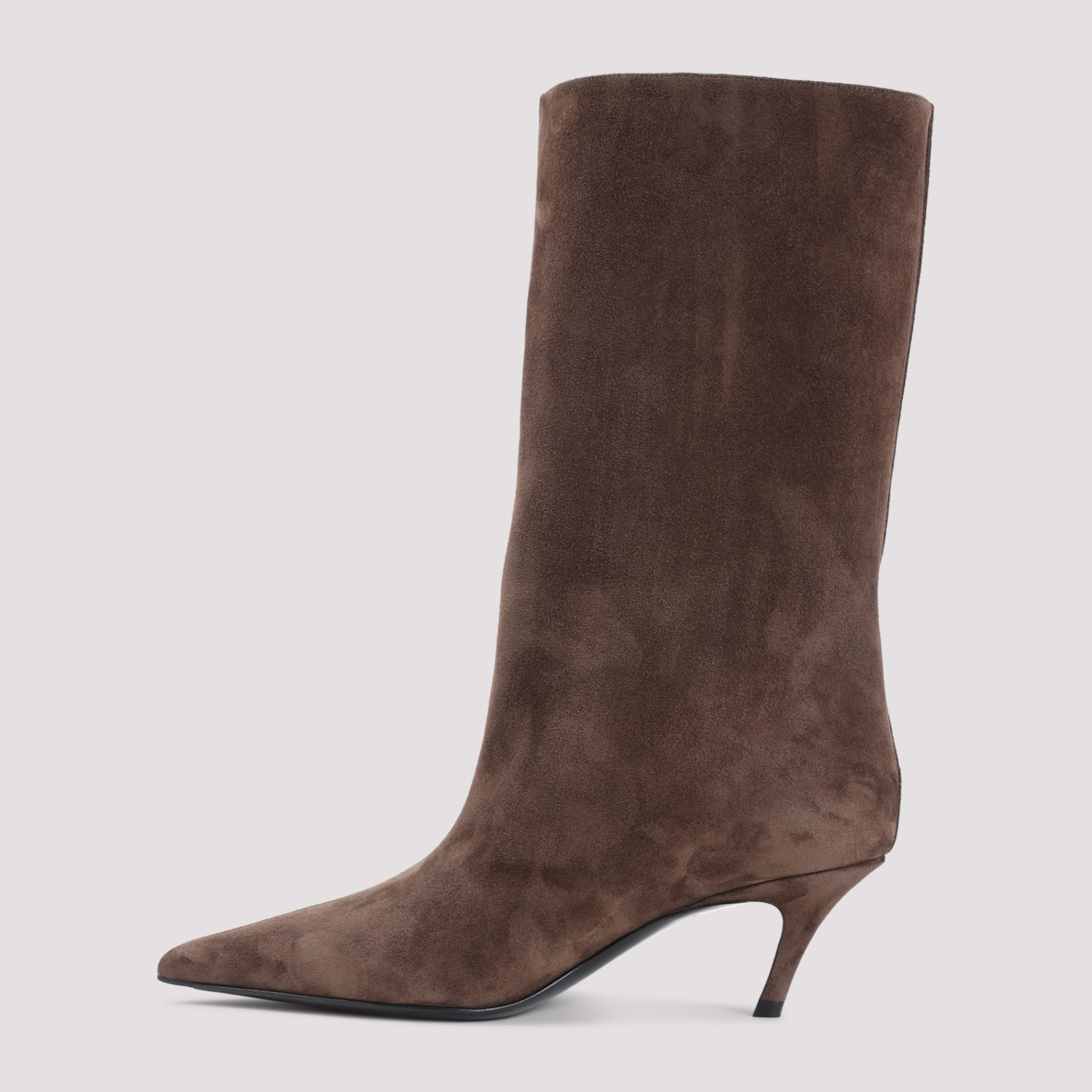 Amina Muaddi Women Brown Pointed-toe Boots, 7 Luxury Boots For Women Darveys In Brown