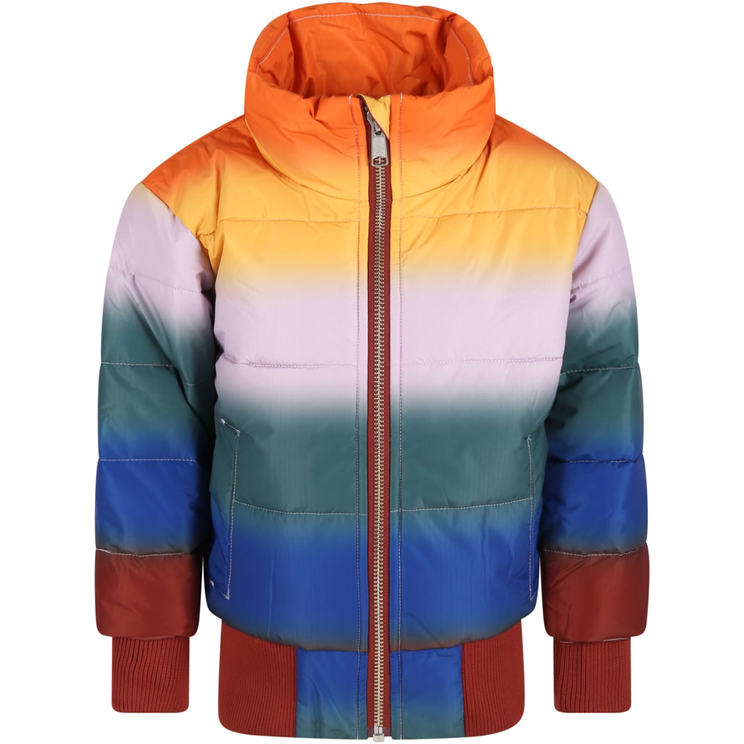 Molo Multicolor Jacket For Kids With Patch Logo