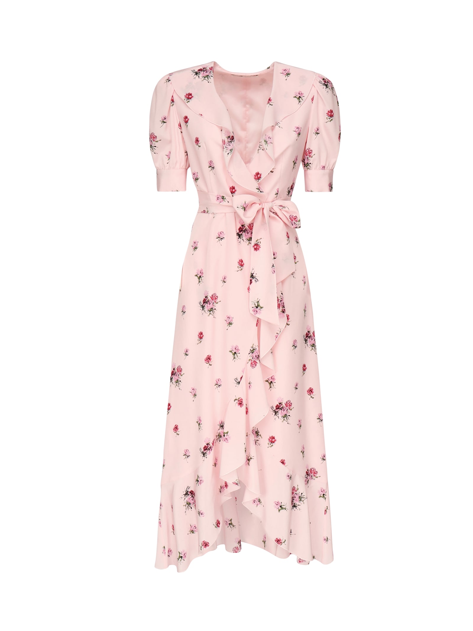 Alessandra Rich Floral Midi Dress